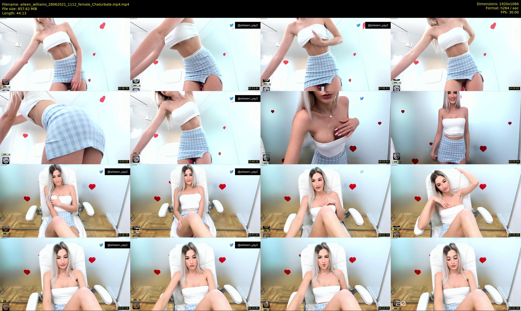 aileen_williams — 45 minute Chaturbate female cam show recording, 1080p, Jun 28, 2021