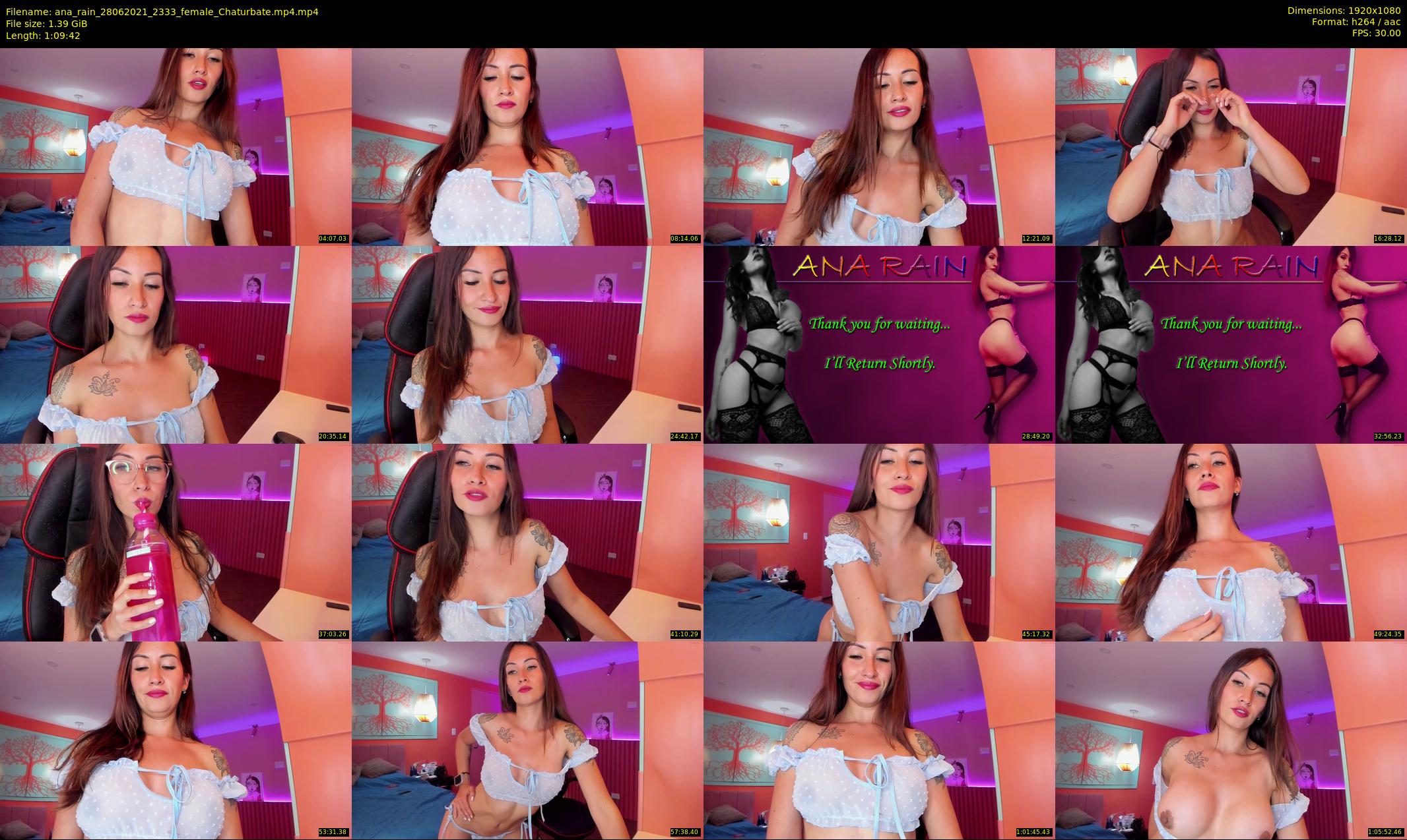 ana_rain — 70 minute Chaturbate female cam show recording, 1080p, Jun 28, 2021