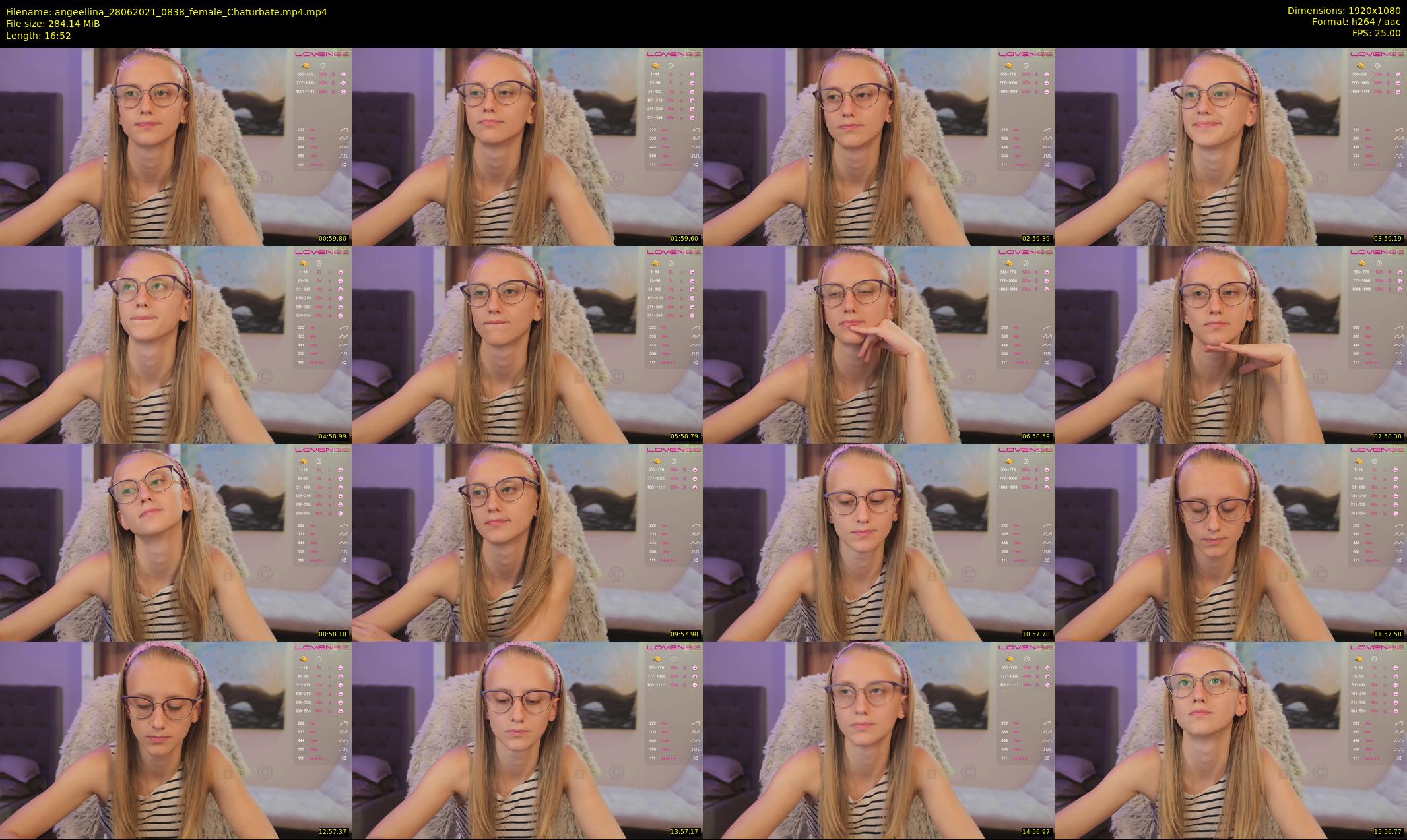 angeellina — 17 minute Chaturbate female cam show recording, 1080p, Jun 28, 2021
