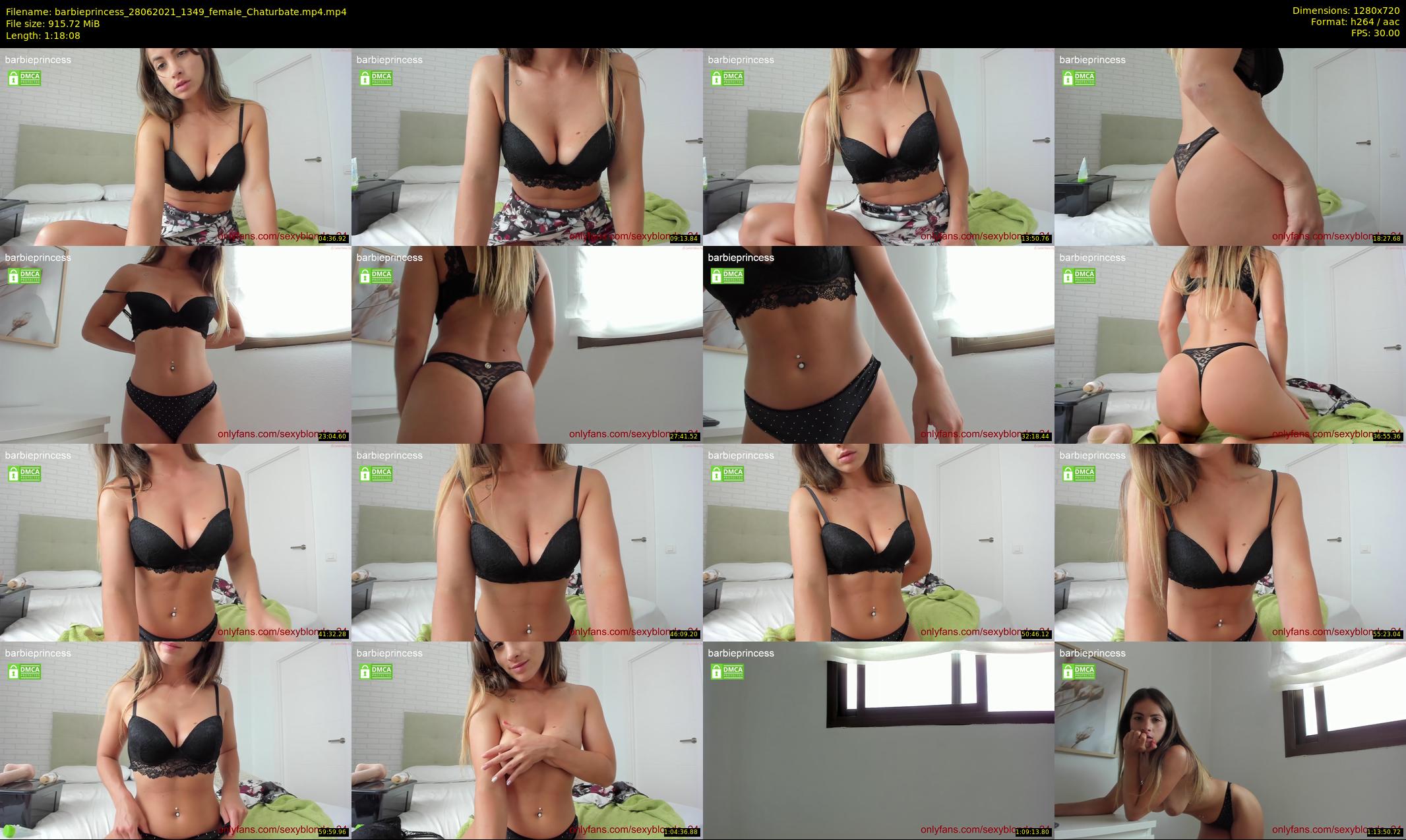barbieprincess — 79 minute Chaturbate female cam show recording, 720p, Jun 28, 2021