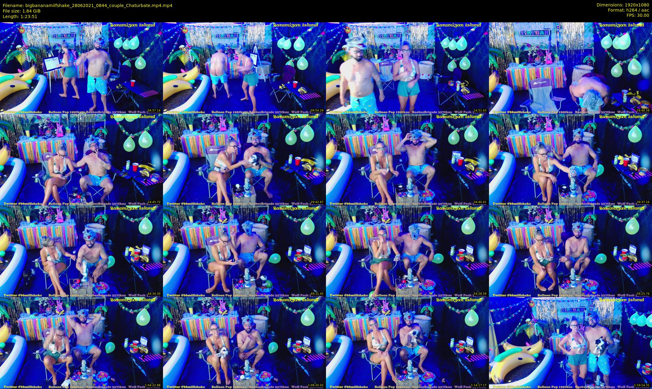 bigbananamilfshake — 84 minute Chaturbate couple cam show recording, 1080p, Jun 28, 2021
