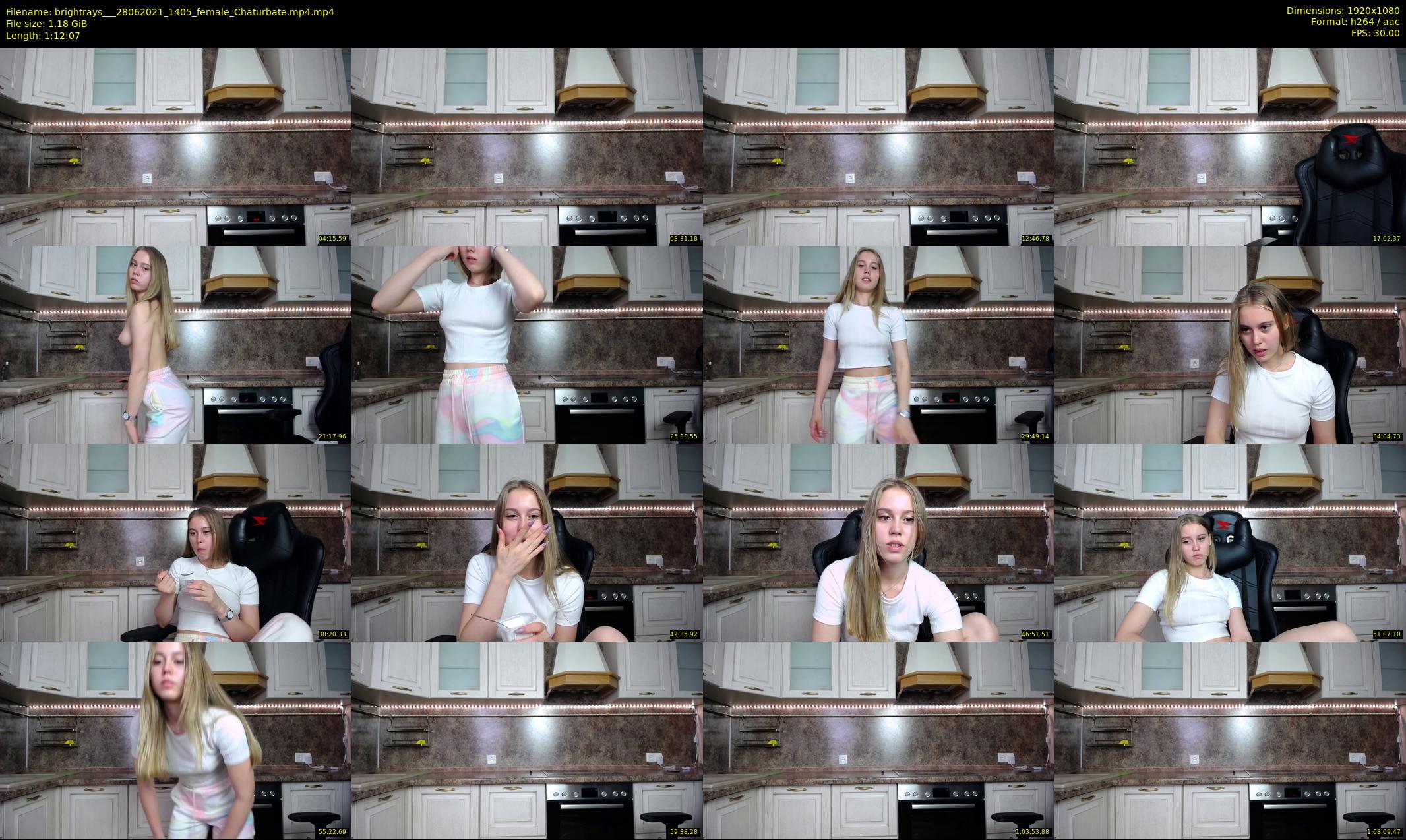 brightrays__ — 73 minute Chaturbate female cam show recording, 1080p, Jun 28, 2021