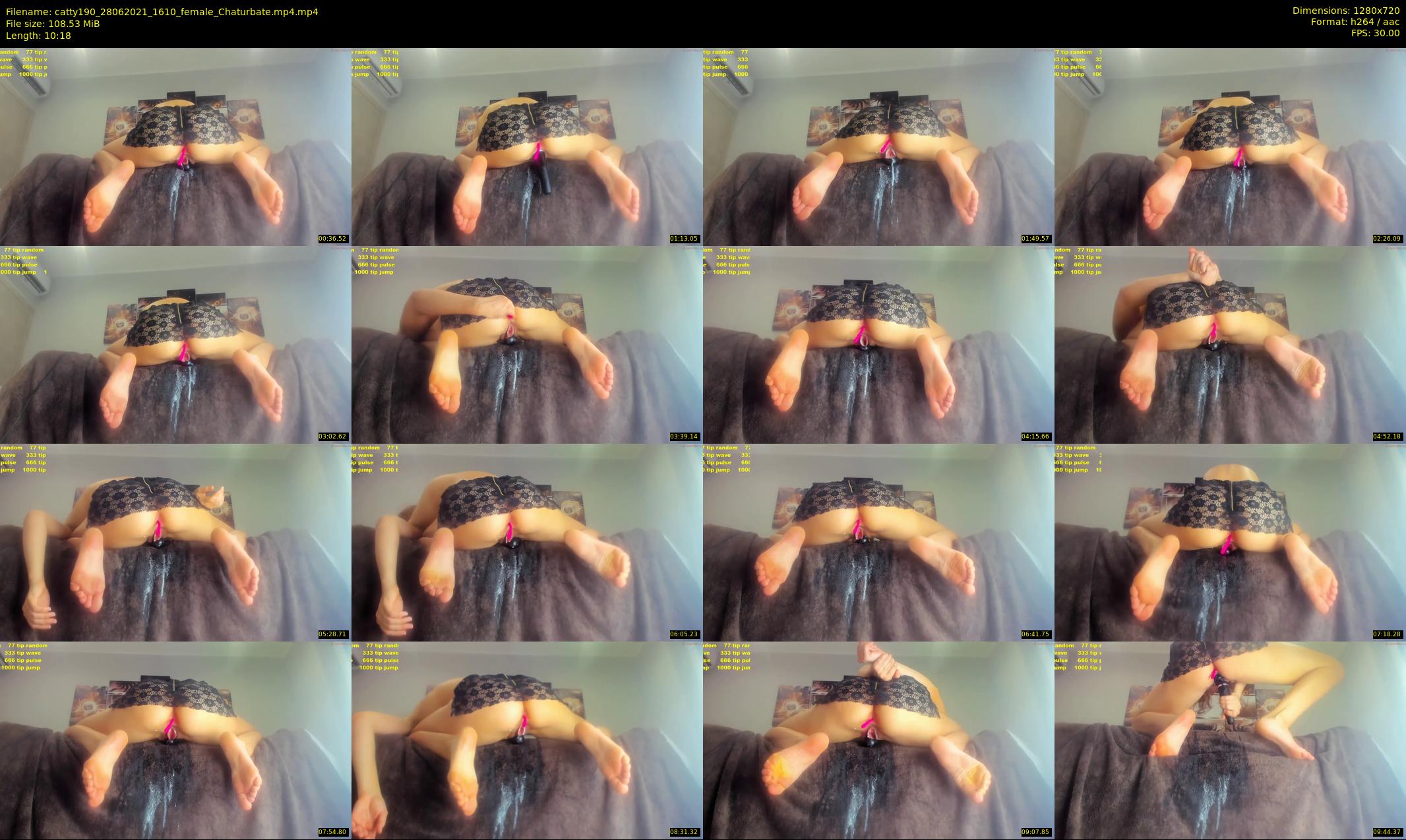 catty190 — 11 minute Chaturbate female cam show recording, 720p, Jun 28, 2021
