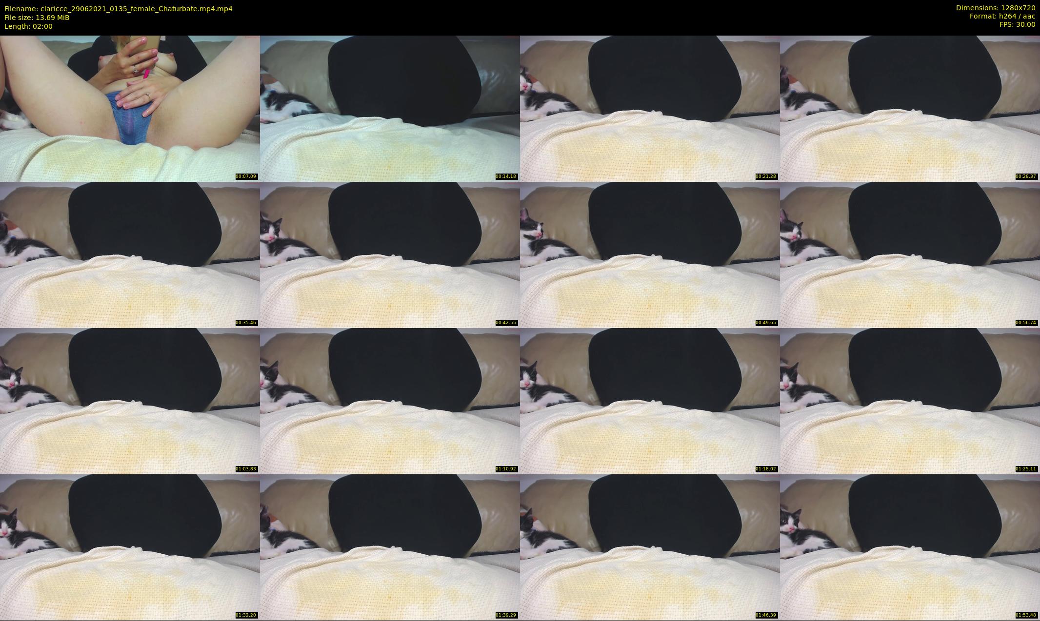 claricce — 2 minute Chaturbate female cam show recording, 720p, Jun 29, 2021
