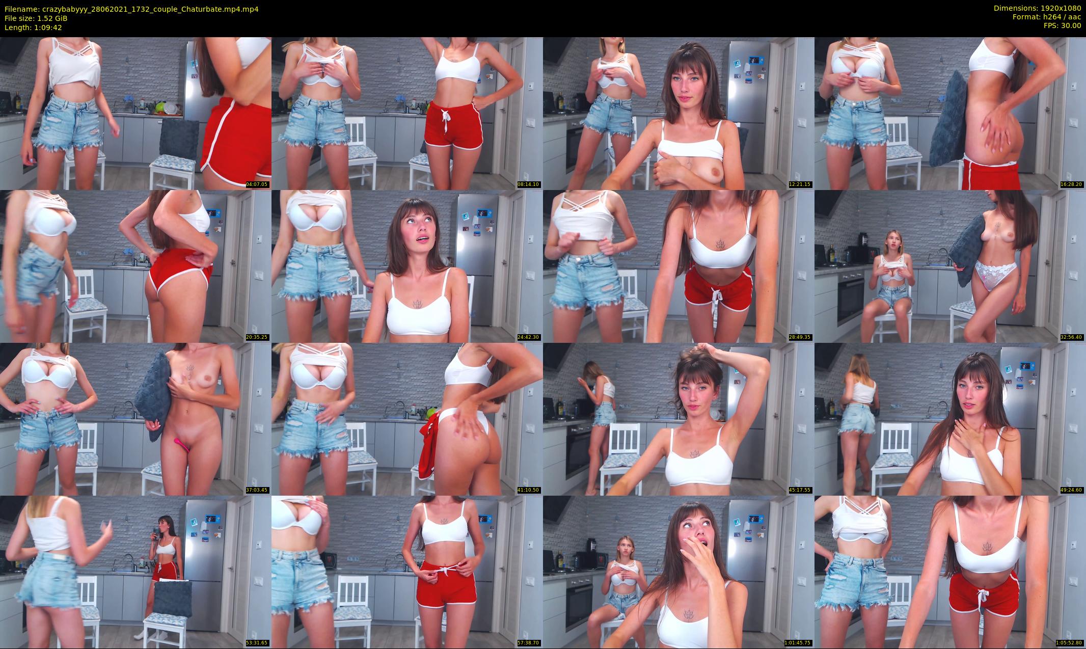 crazybabyyy — 70 minute Chaturbate couple cam show recording, 1080p, Jun 28, 2021