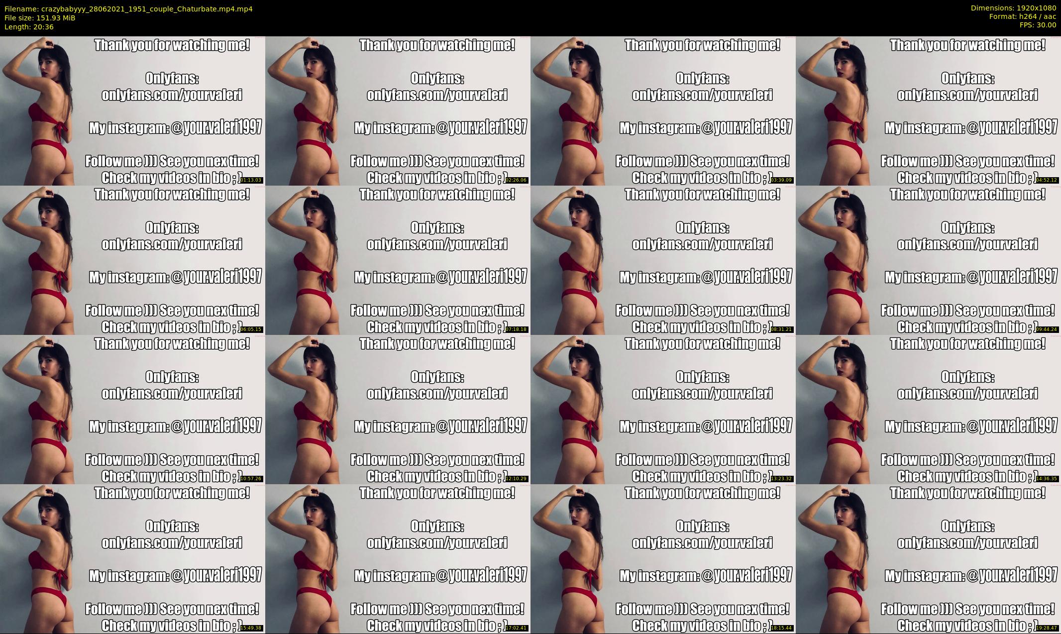 crazybabyyy — 21 minute Chaturbate couple cam show recording, 1080p, Jun 28, 2021