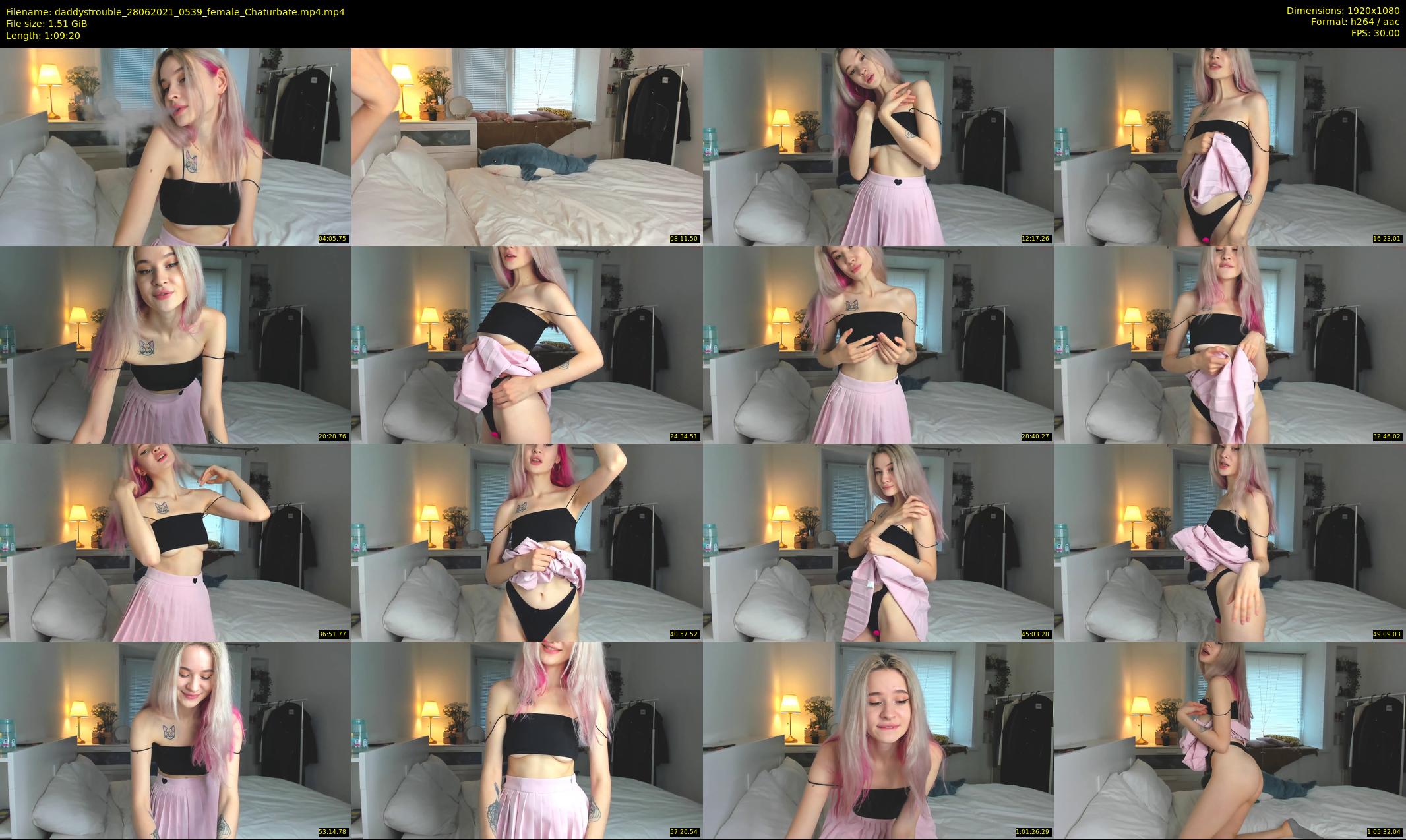 daddystrouble — 70 minute Chaturbate female cam show recording, 1080p, Jun 28, 2021