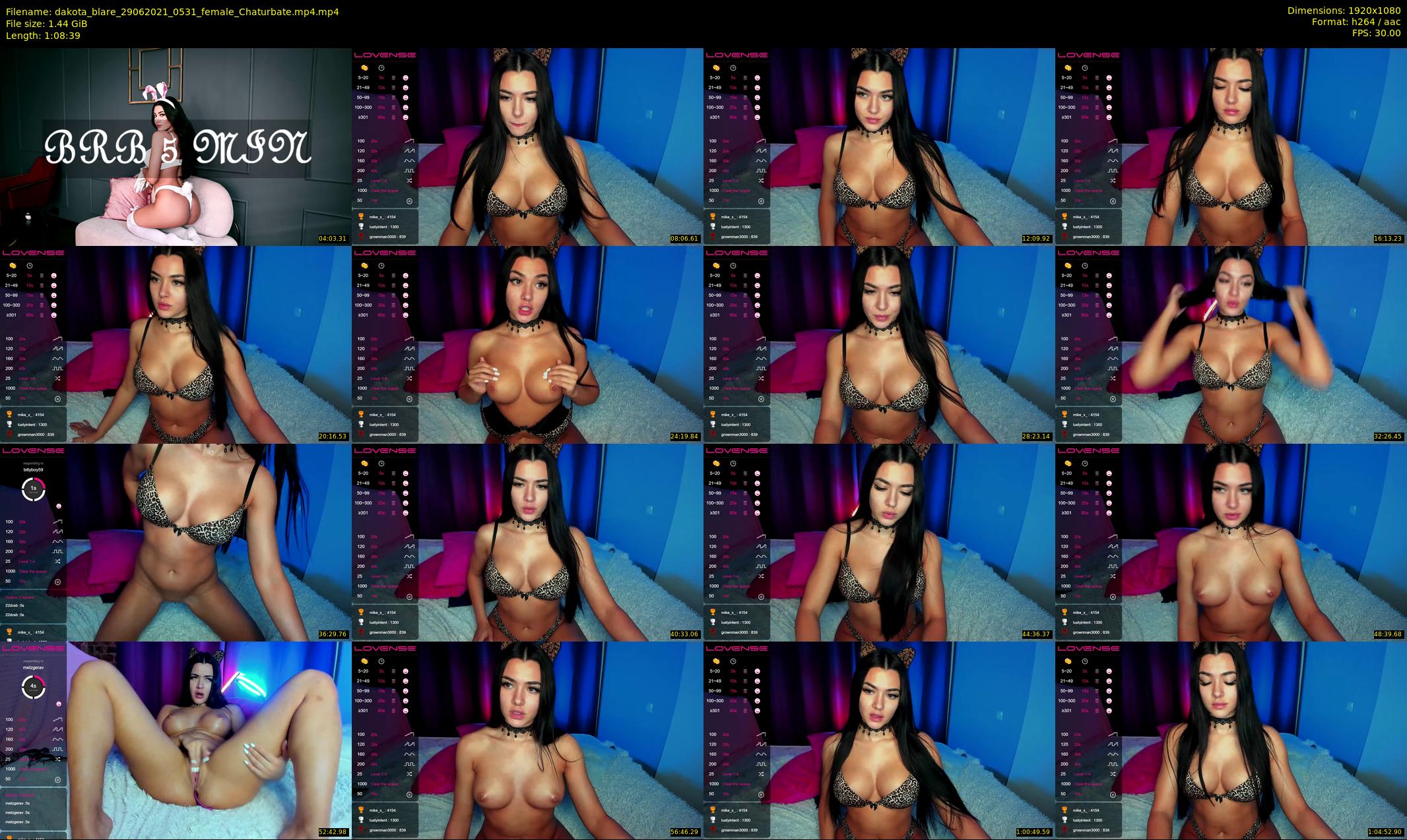 dakota_blare — 69 minute Chaturbate female cam show recording, 1080p, Jun 29, 2021