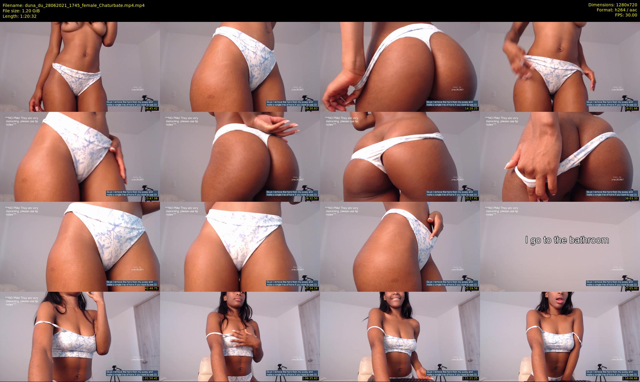 duna_du — 81 minute Chaturbate female cam show recording, 720p, Jun 28, 2021
