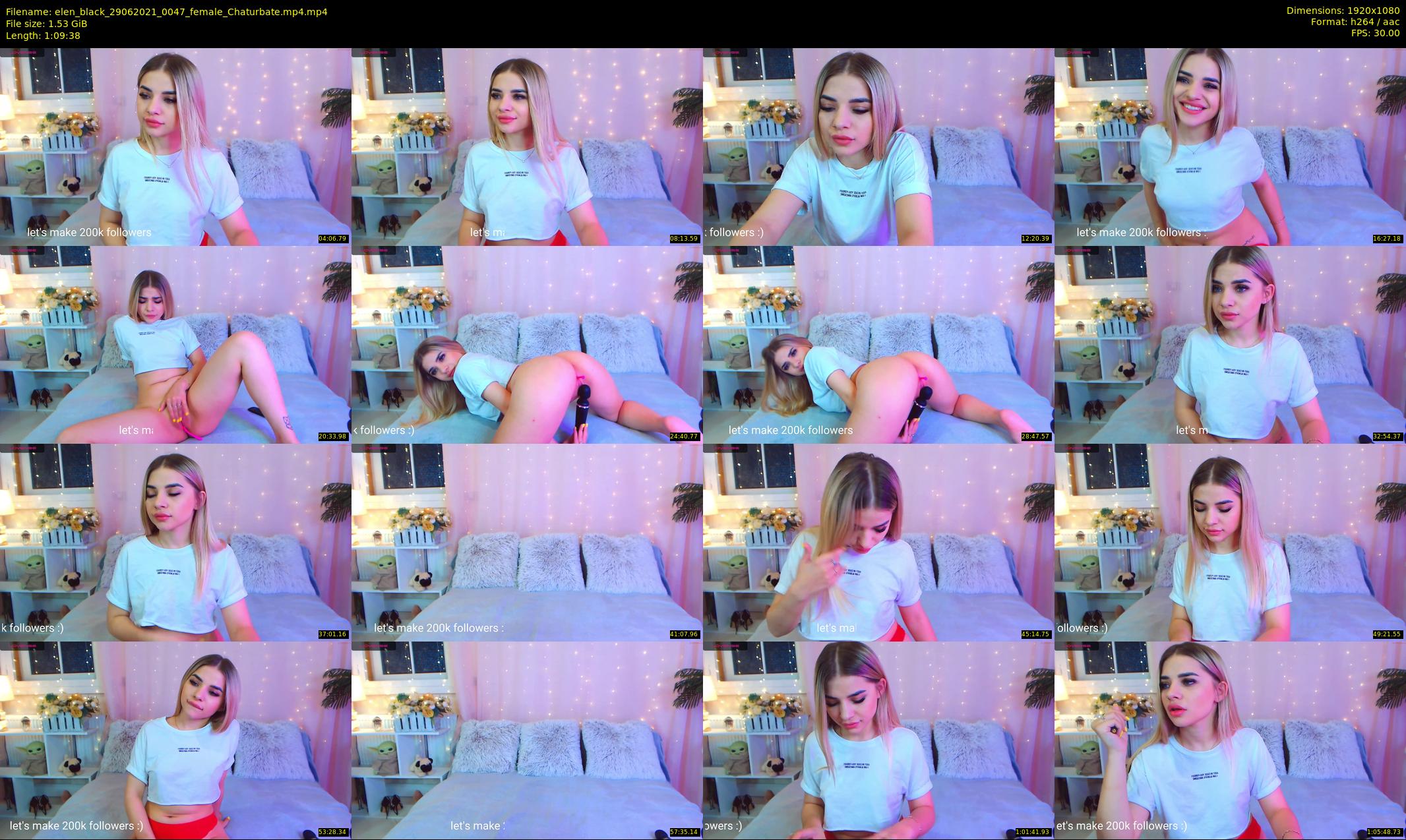 elen_black — 70 minute Chaturbate female cam show recording, 1080p, Jun 29, 2021