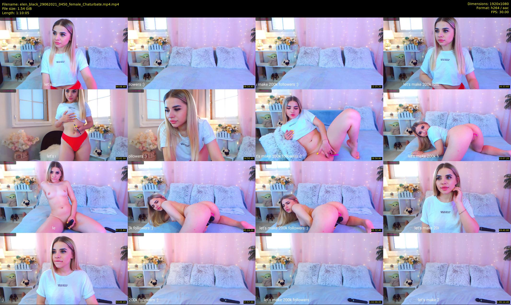 elen_black — 71 minute Chaturbate female cam show recording, 1080p, Jun 29, 2021