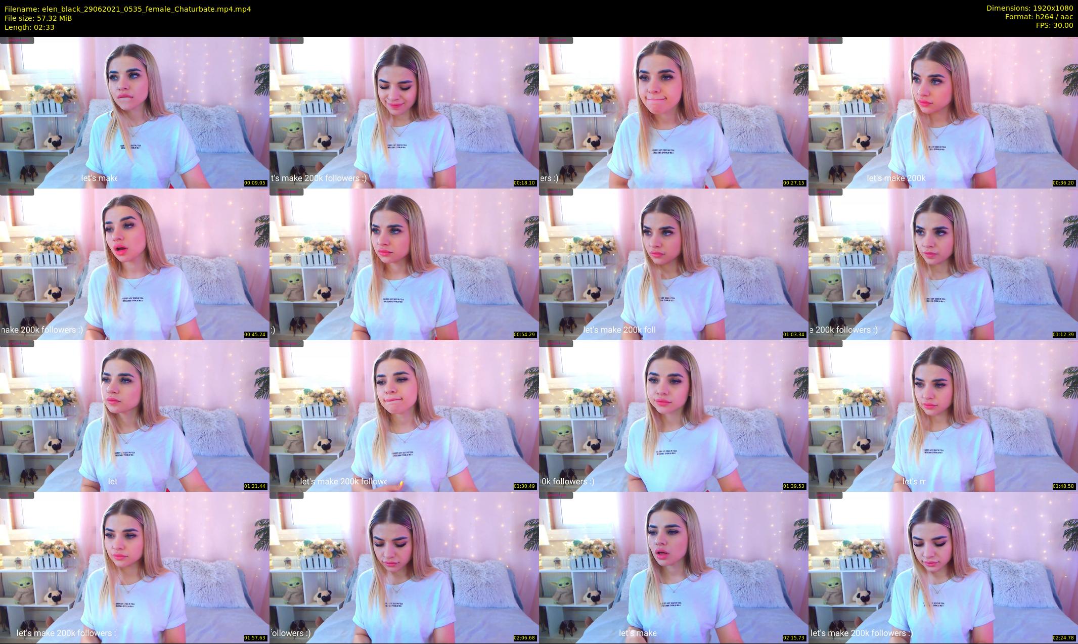 elen_black — 3 minute Chaturbate female cam show recording, 1080p, Jun 29, 2021