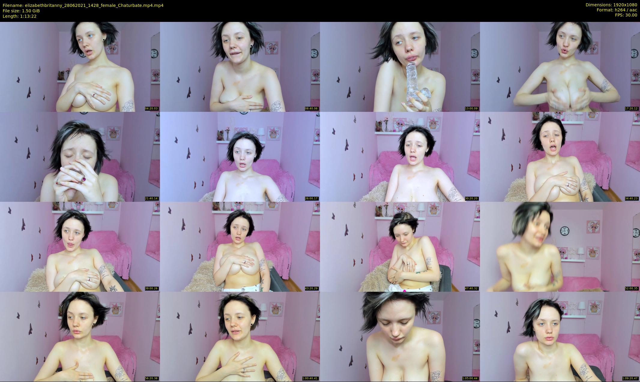 elizabethbritanny — 74 minute Chaturbate female cam show recording, 1080p, Jun 28, 2021