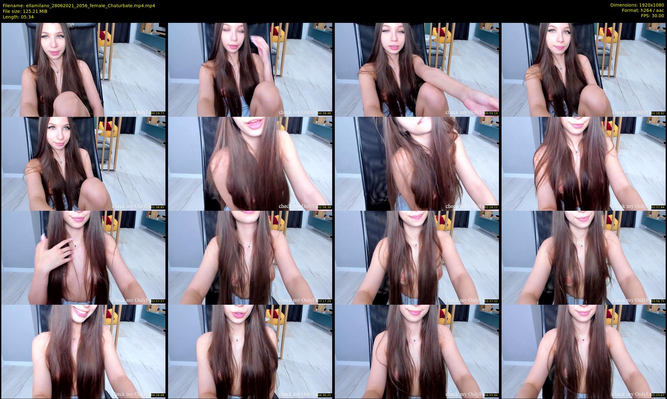 ellamilano — 6 minute Chaturbate female cam show recording, 1080p, Jun 28, 2021