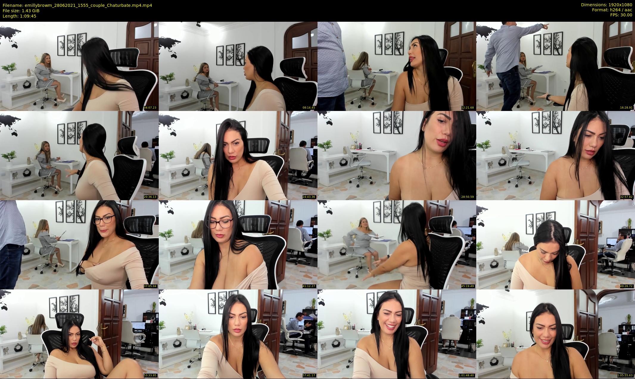 emillybrowm — 70 minute Chaturbate couple cam show recording, 1080p, Jun 28, 2021