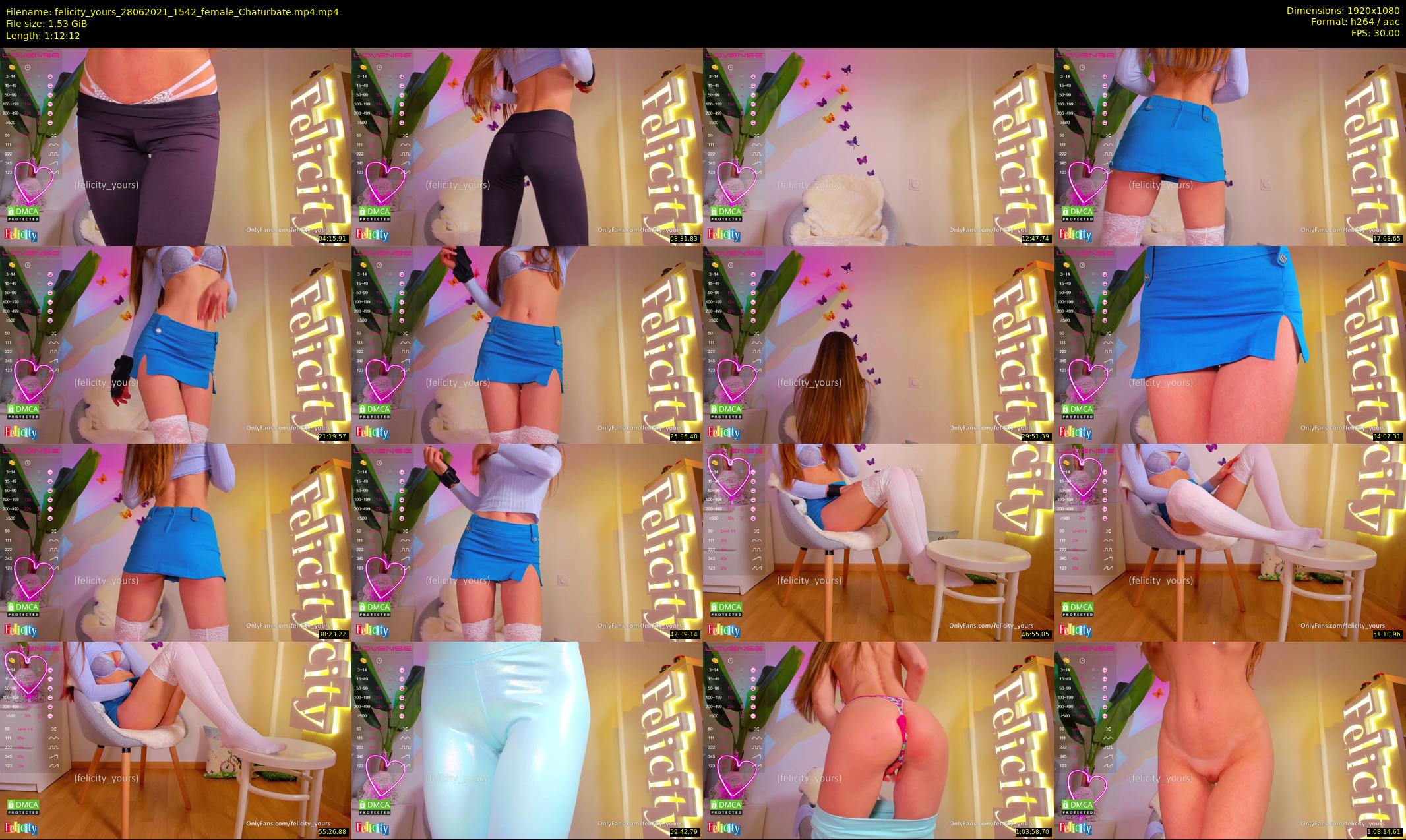 felicity_yours — 73 minute Chaturbate female cam show recording, 1080p, Jun 28, 2021