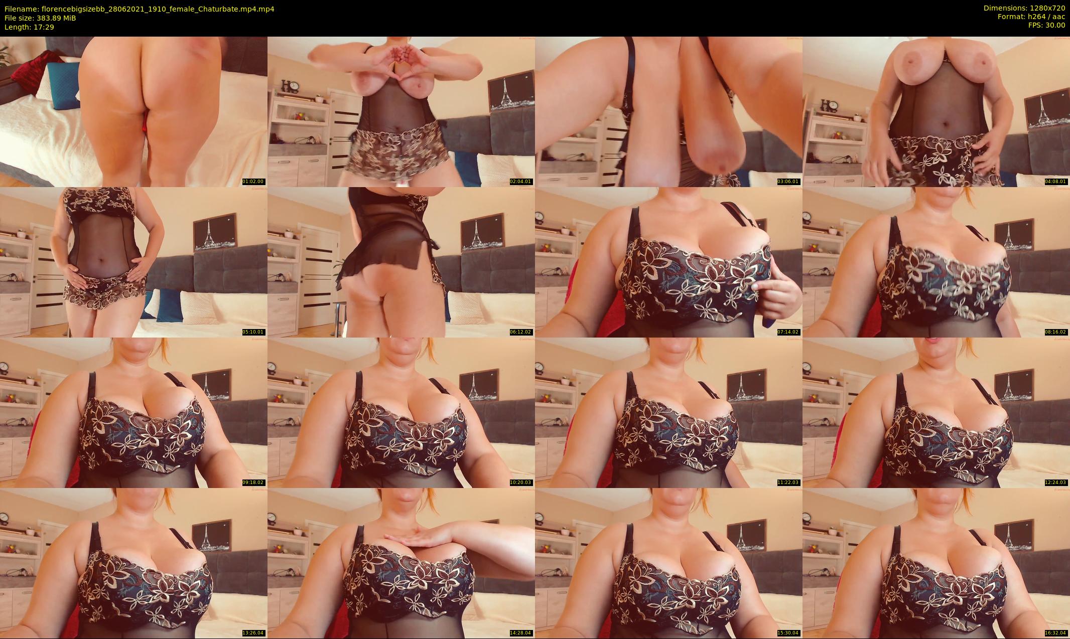 florencebigsizebb — 18 minute Chaturbate female cam show recording, 720p, Jun 28, 2021