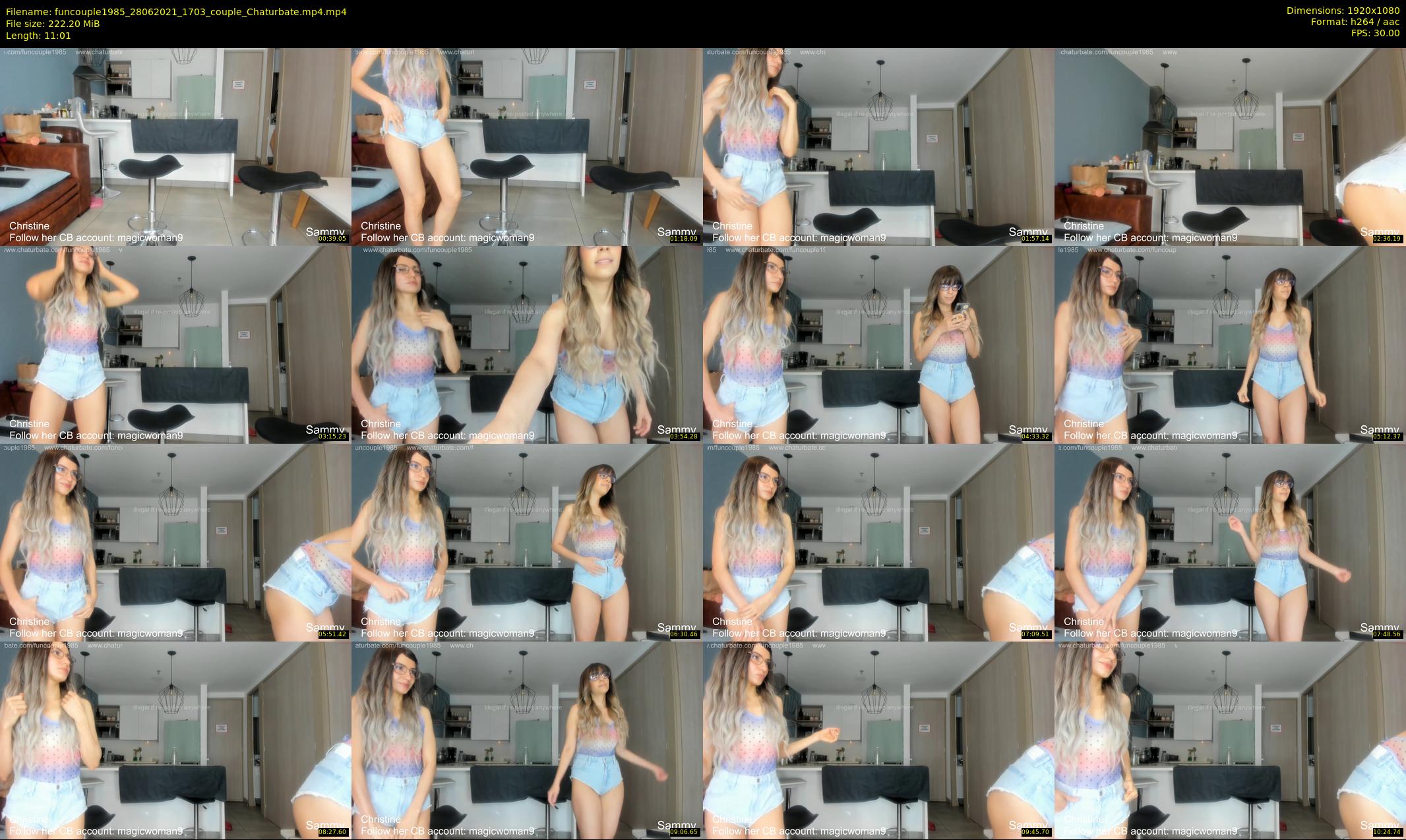 funcouple1985 — 12 minute Chaturbate couple cam show recording, 1080p, Jun 28, 2021