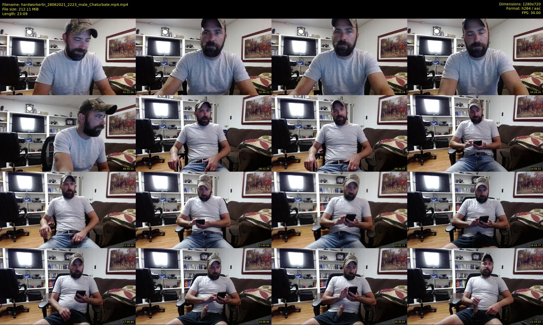 hardworkertn — 24 minute Chaturbate male cam show recording, 720p, Jun 28, 2021