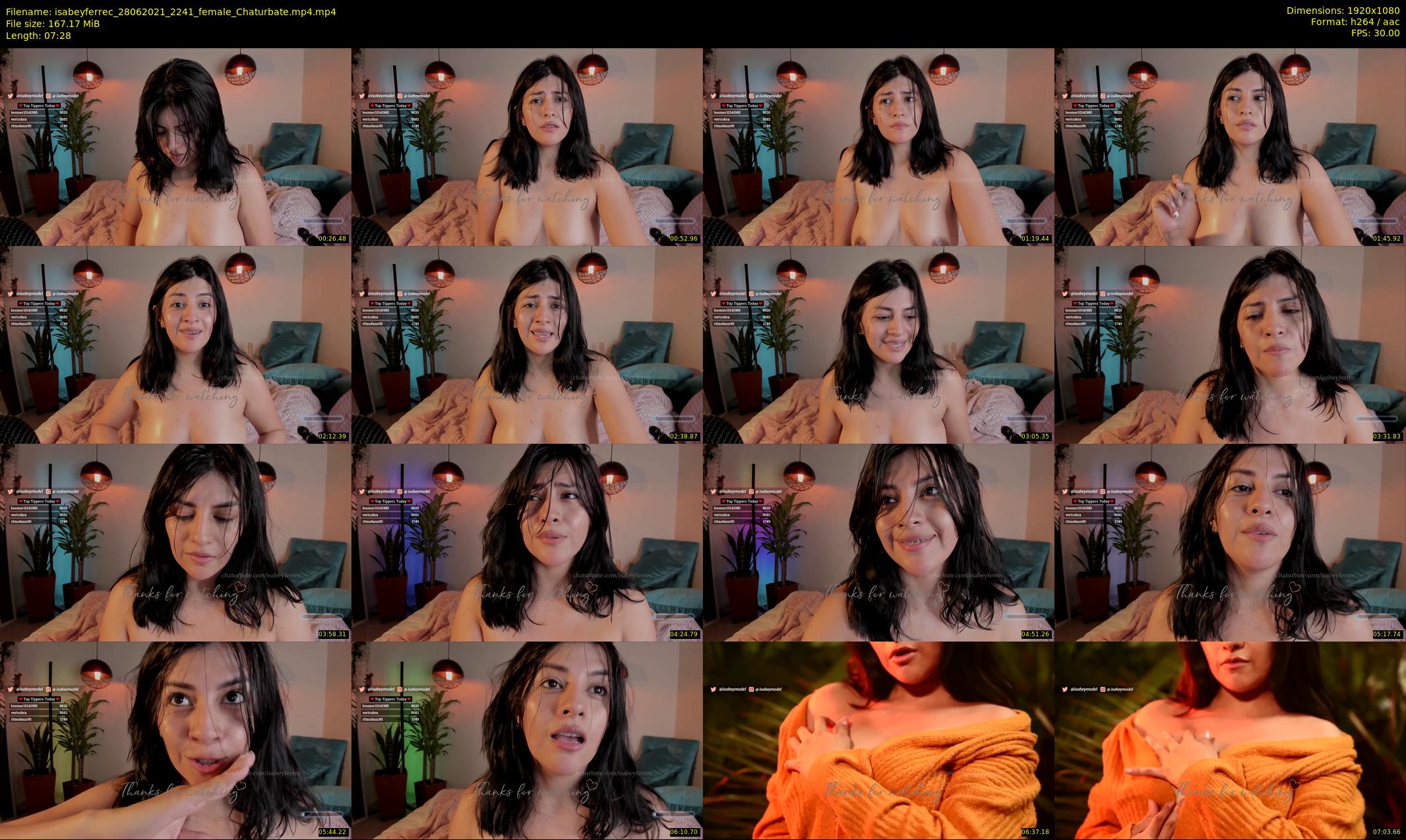 isabeyferrec — 8 minute Chaturbate female cam show recording, 1080p, Jun 28, 2021