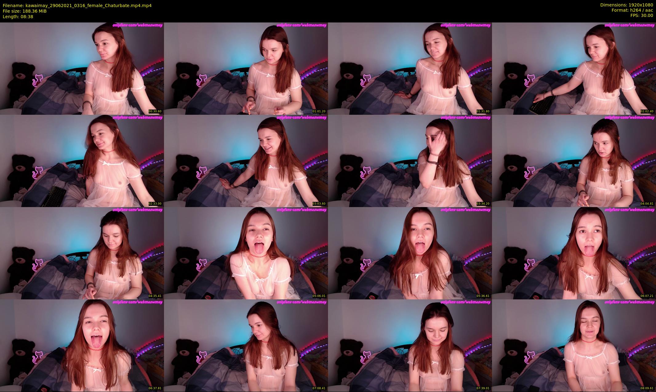 kawaimay — 9 minute Chaturbate female cam show recording, 1080p, Jun 29, 2021