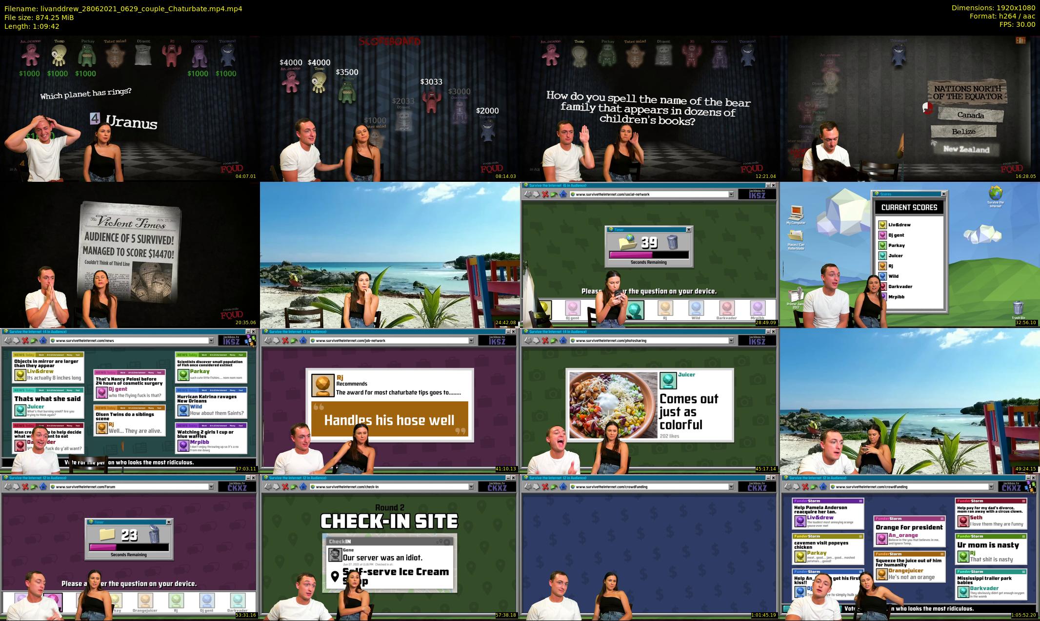 livanddrew — 70 minute Chaturbate couple cam show recording, 1080p, Jun 28, 2021
