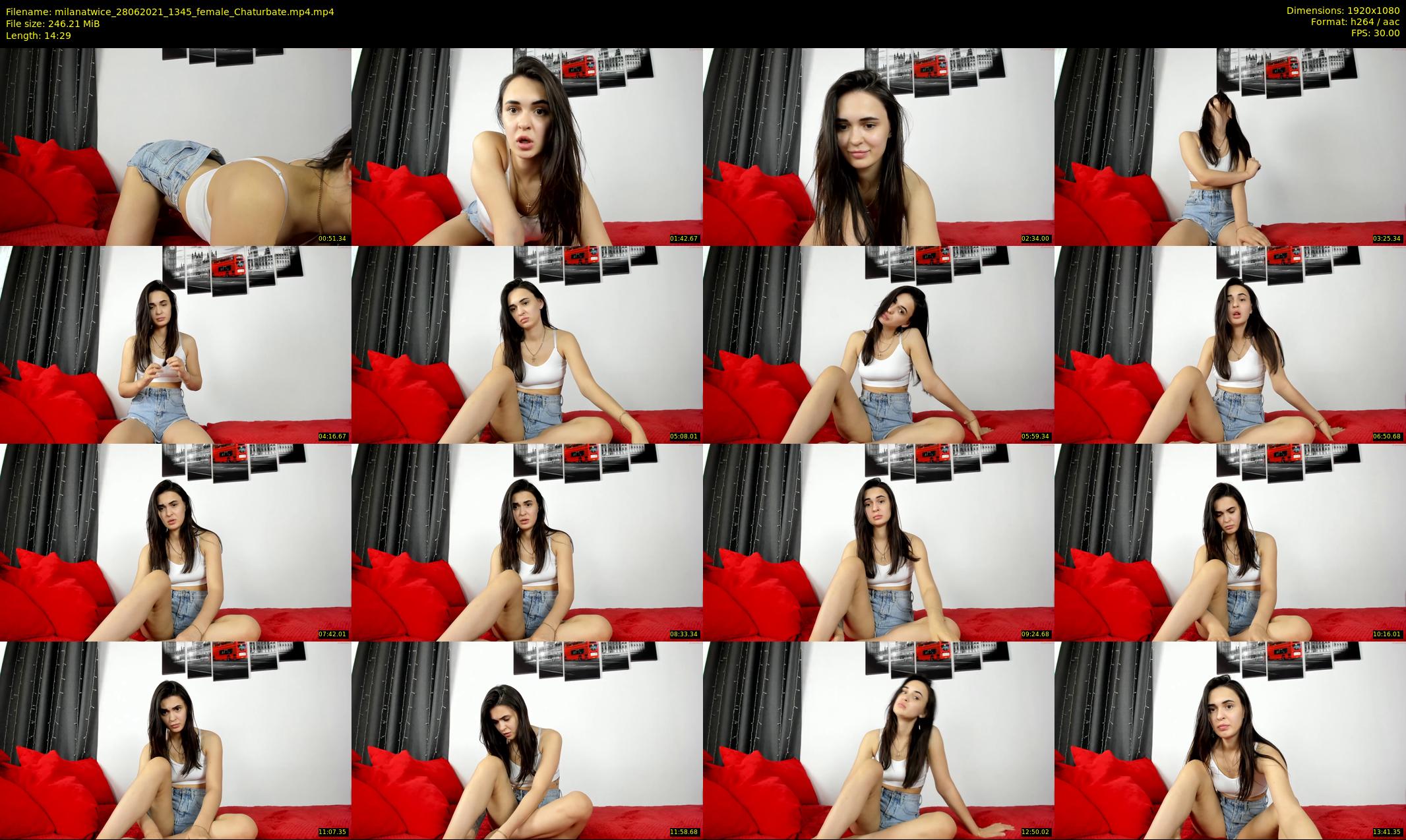 milanatwice — 15 minute Chaturbate female cam show recording, 1080p, Jun 28, 2021