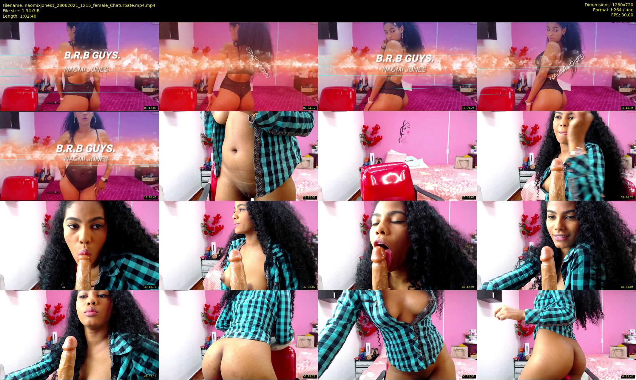 naomixjones1 — 63 minute Chaturbate female cam show recording, 720p, Jun 28, 2021