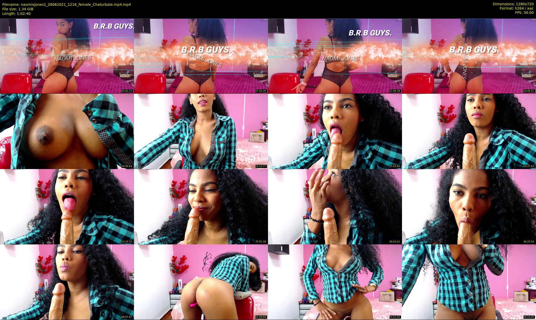 naomixjones1 — 63 minute Chaturbate female cam show recording, 720p, Jun 28, 2021