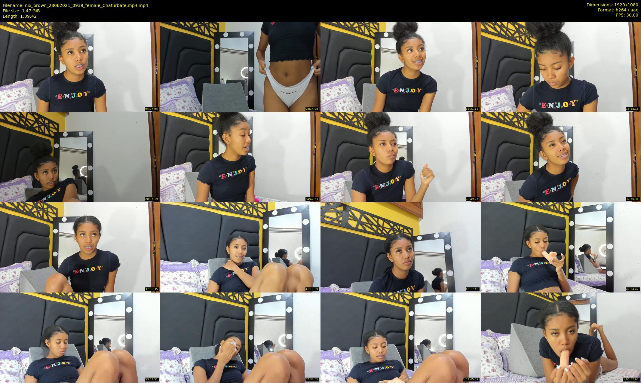 nix_brown — 70 minute Chaturbate female cam show recording, 1080p, Jun 28, 2021