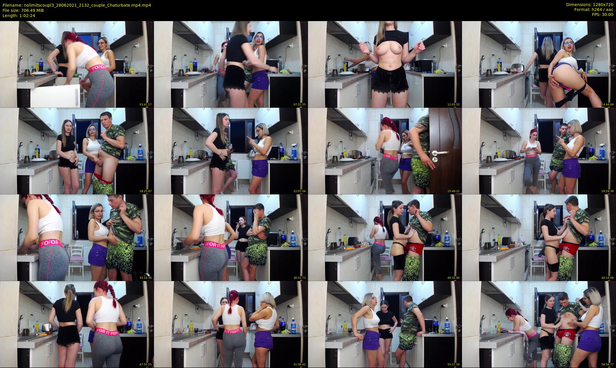 nolimitscoupl3 — 63 minute Chaturbate couple cam show recording, 720p, Jun 28, 2021