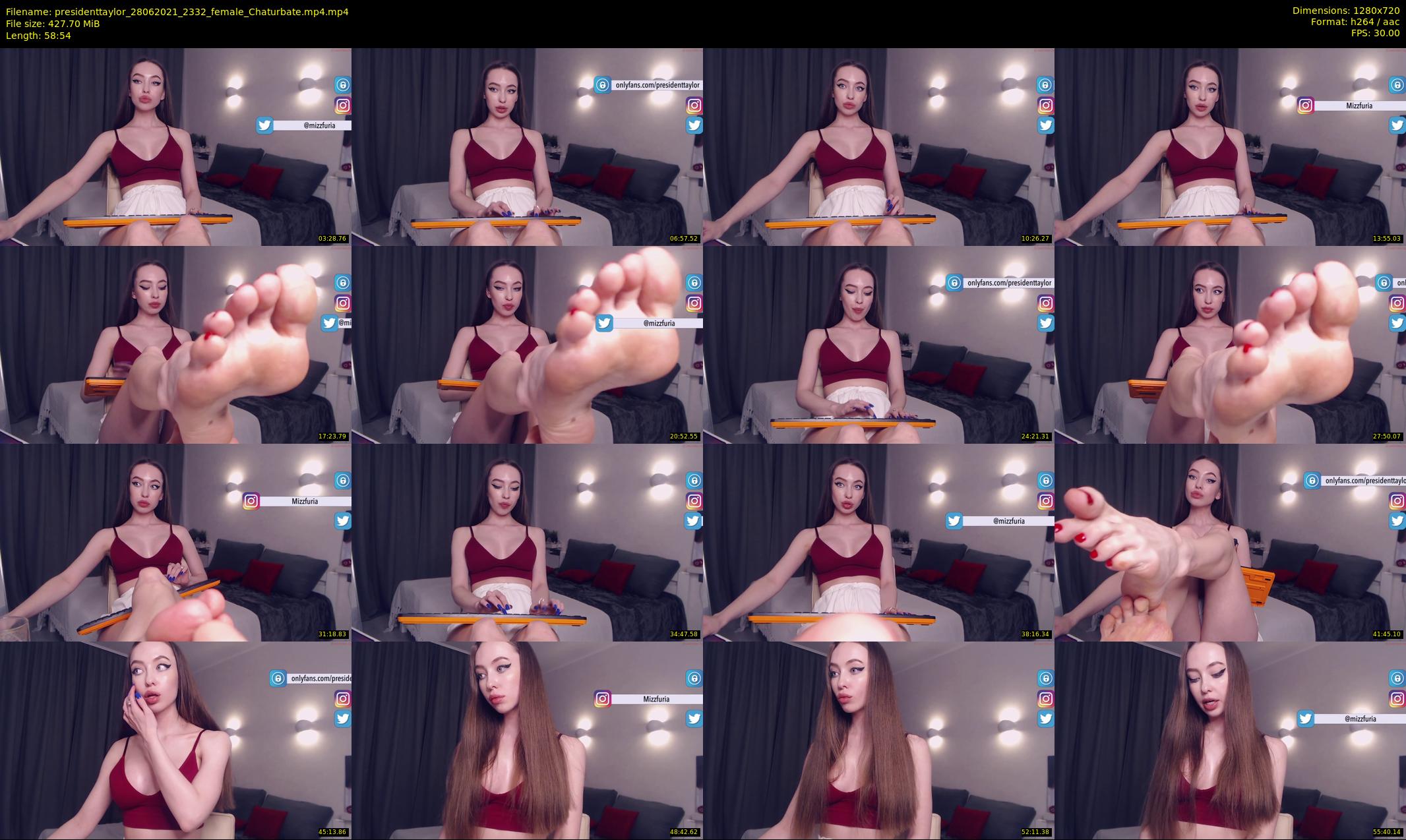 presidenttaylor — 59 minute Chaturbate female cam show recording, 720p, Jun 28, 2021