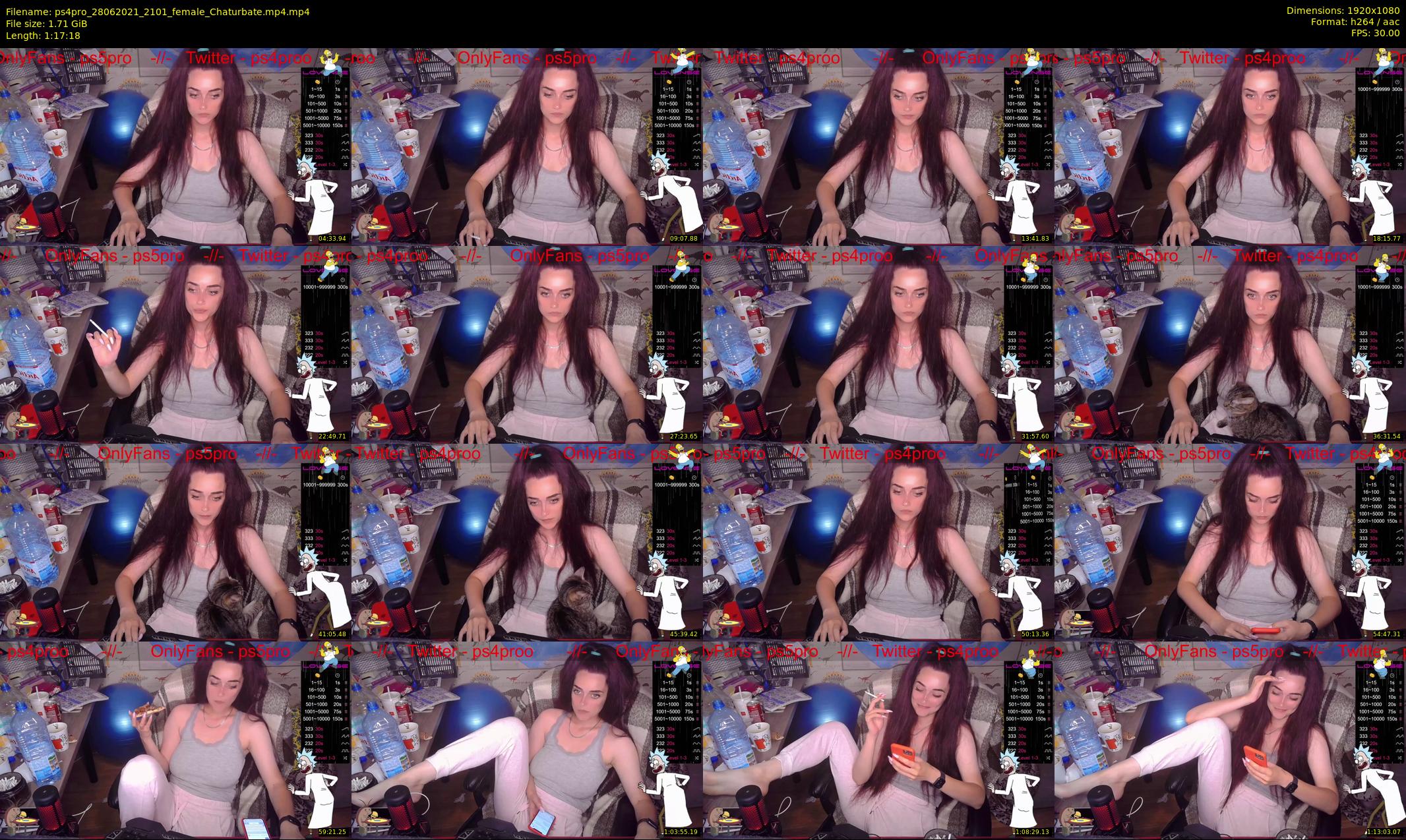 ps4pro — 78 minute Chaturbate female cam show recording, 1080p, Jun 28, 2021