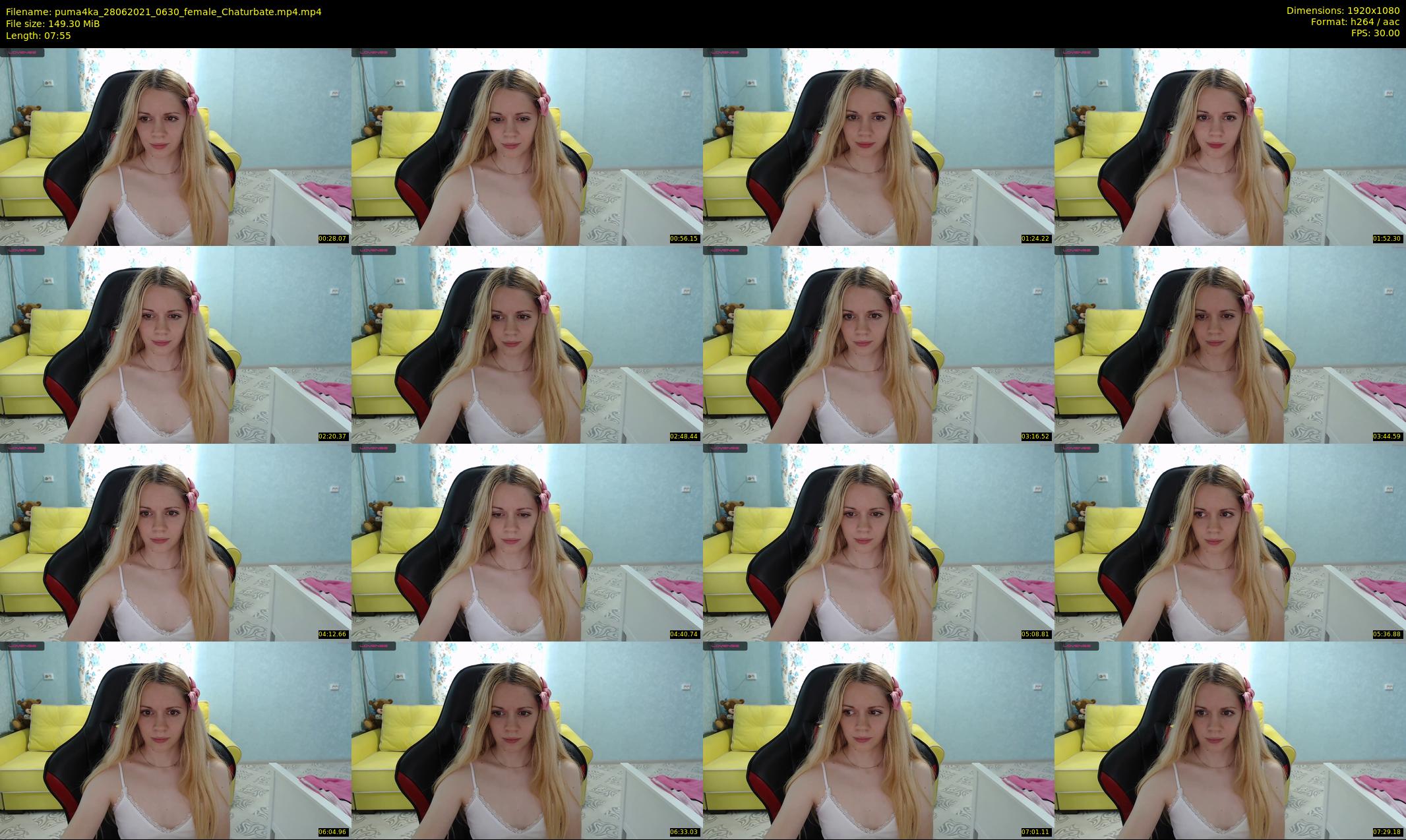 puma4ka — 8 minute Chaturbate female cam show recording, 1080p, Jun 28, 2021