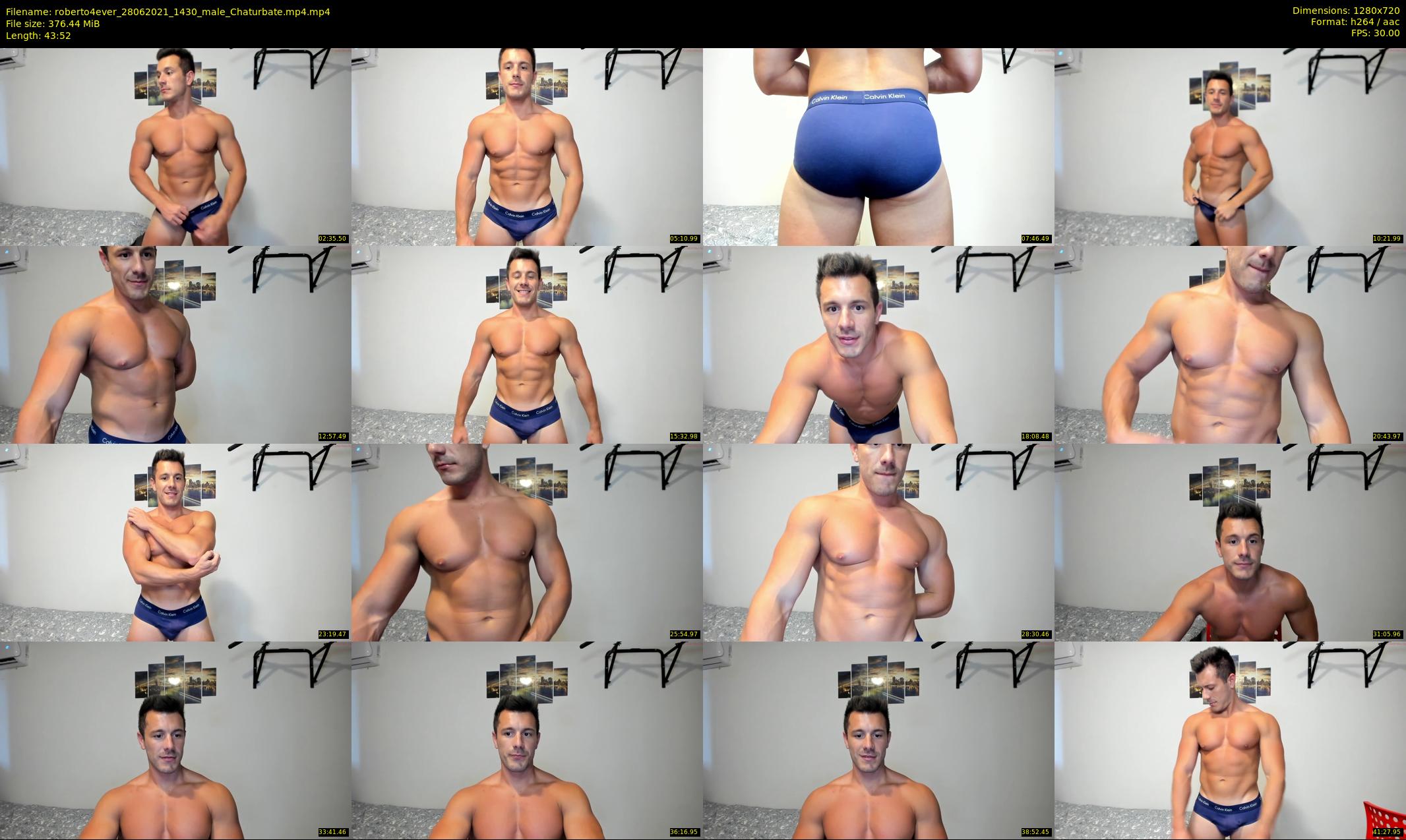 roberto4ever — 44 minute Chaturbate male cam show recording, 720p, Jun 28, 2021