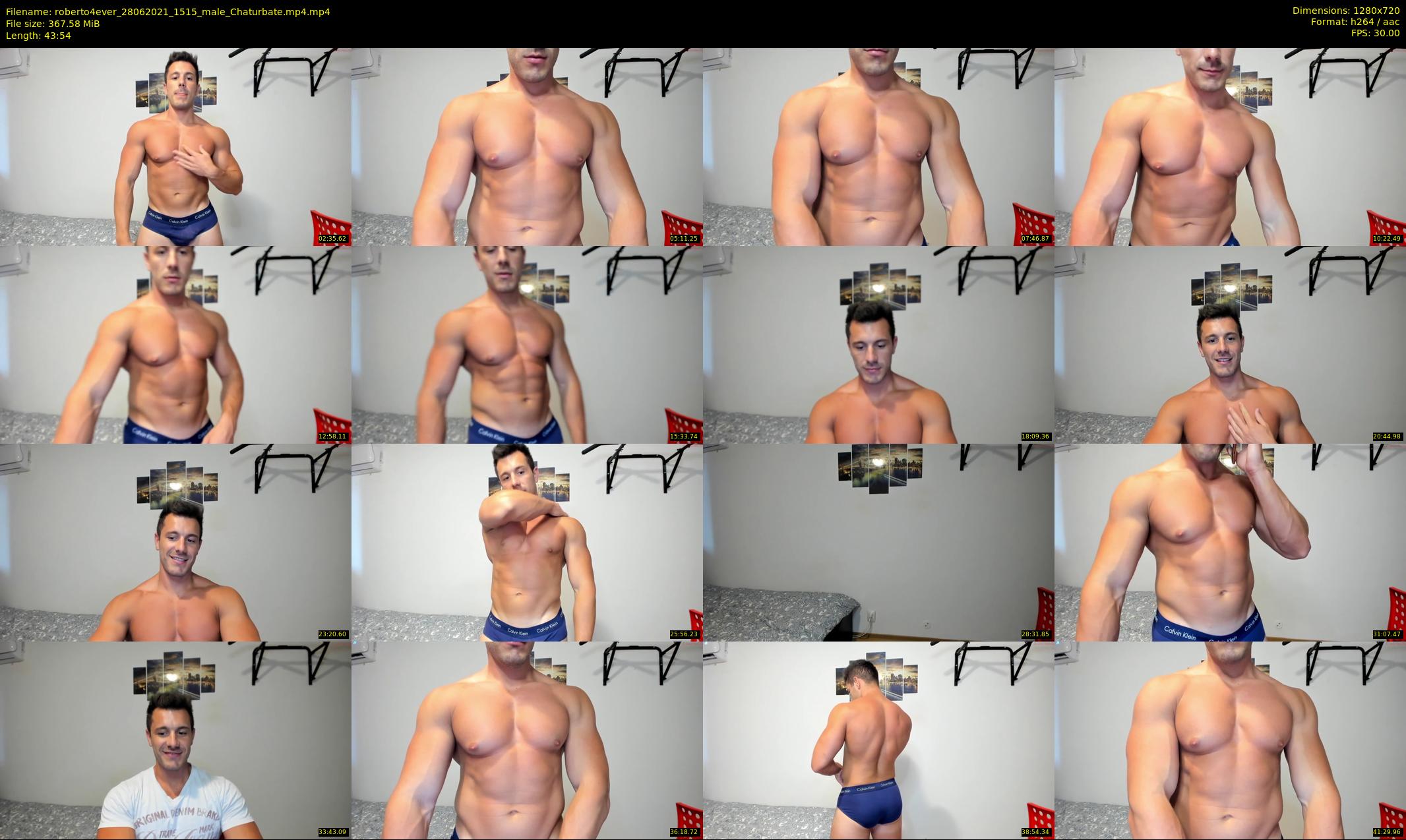 roberto4ever — 44 minute Chaturbate male cam show recording, 720p, Jun 28, 2021