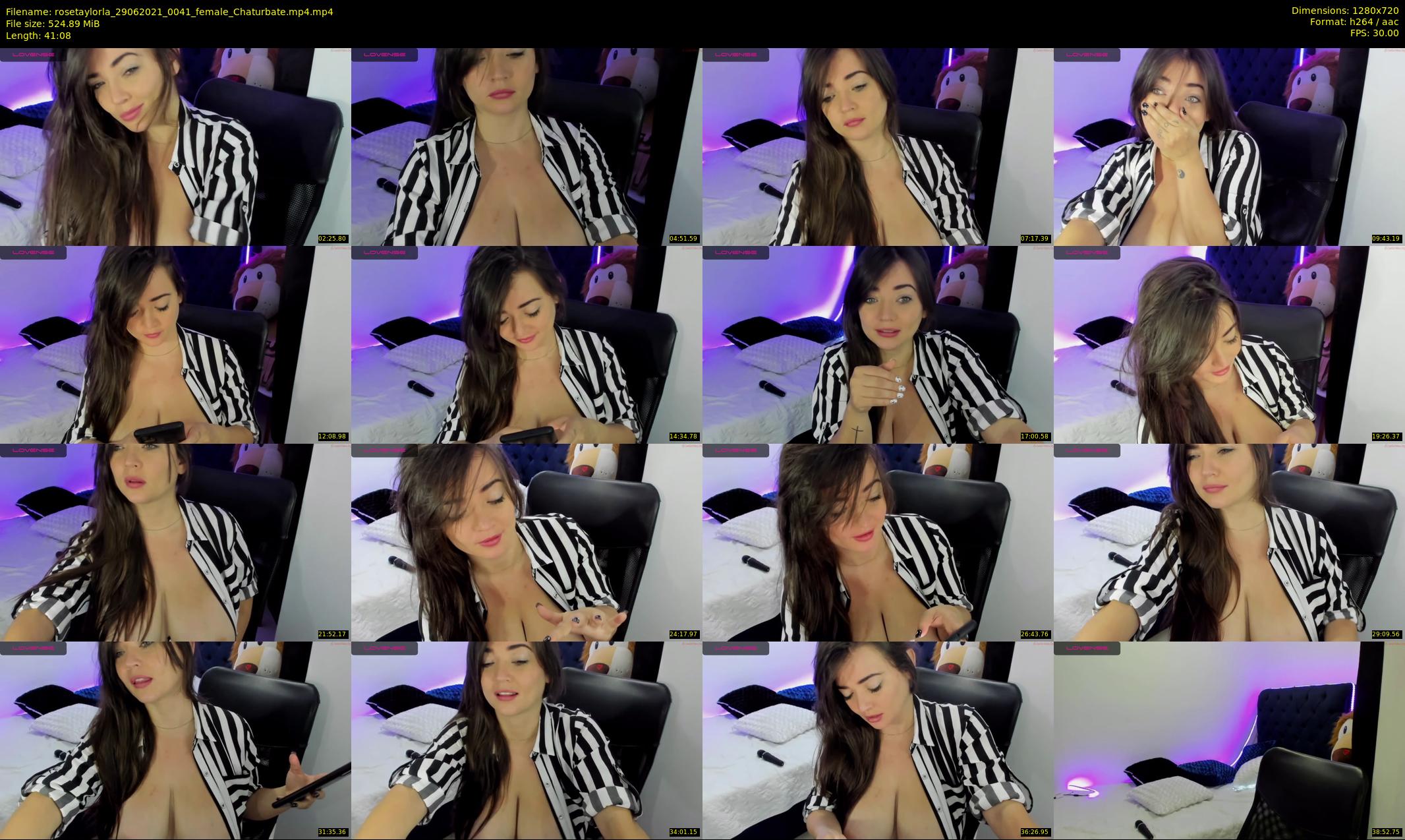 rosetaylorla — 42 minute Chaturbate female cam show recording, 720p, Jun 29, 2021