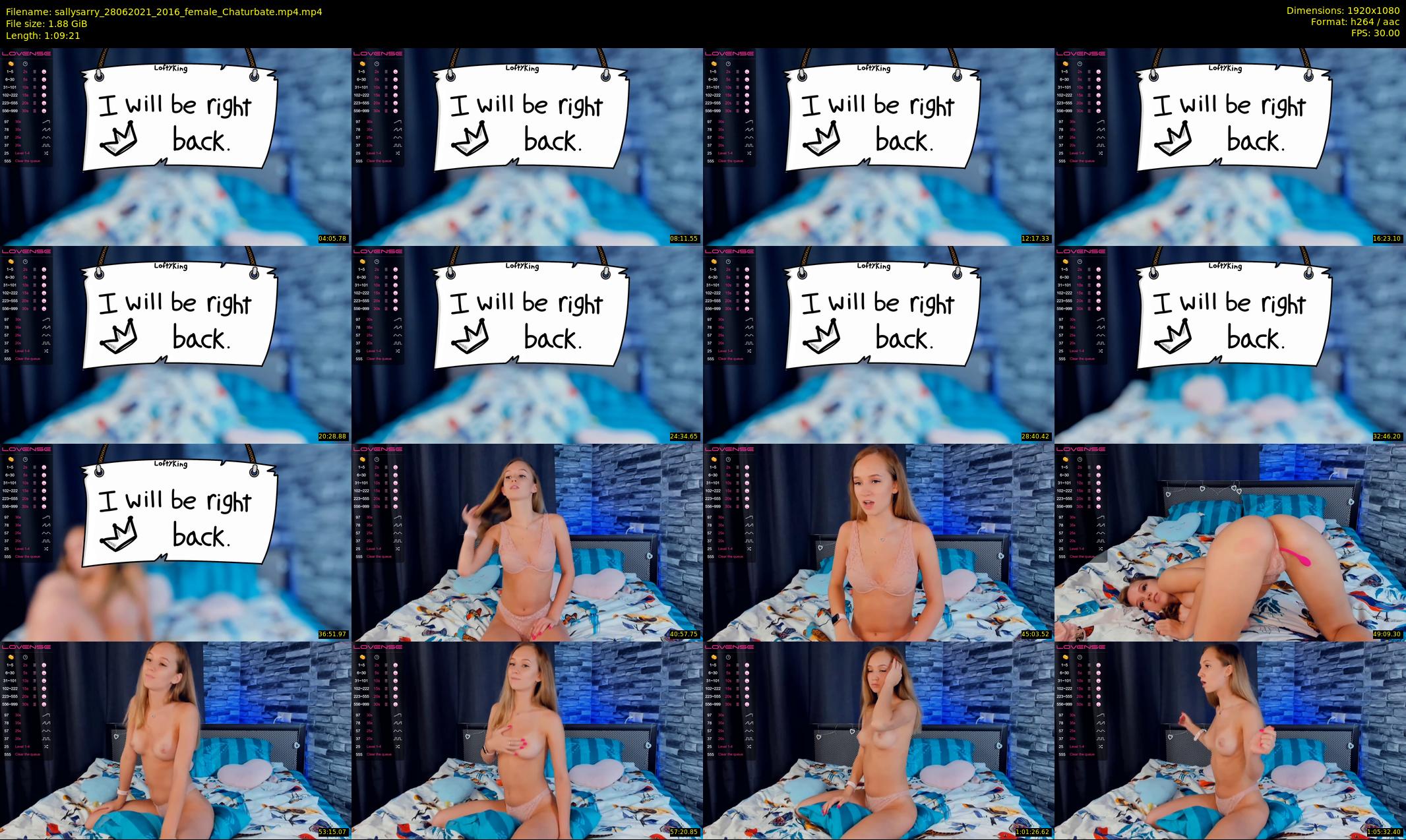 sallysarry — 70 minute Chaturbate couple cam show recording, 1080p, Jun 28, 2021