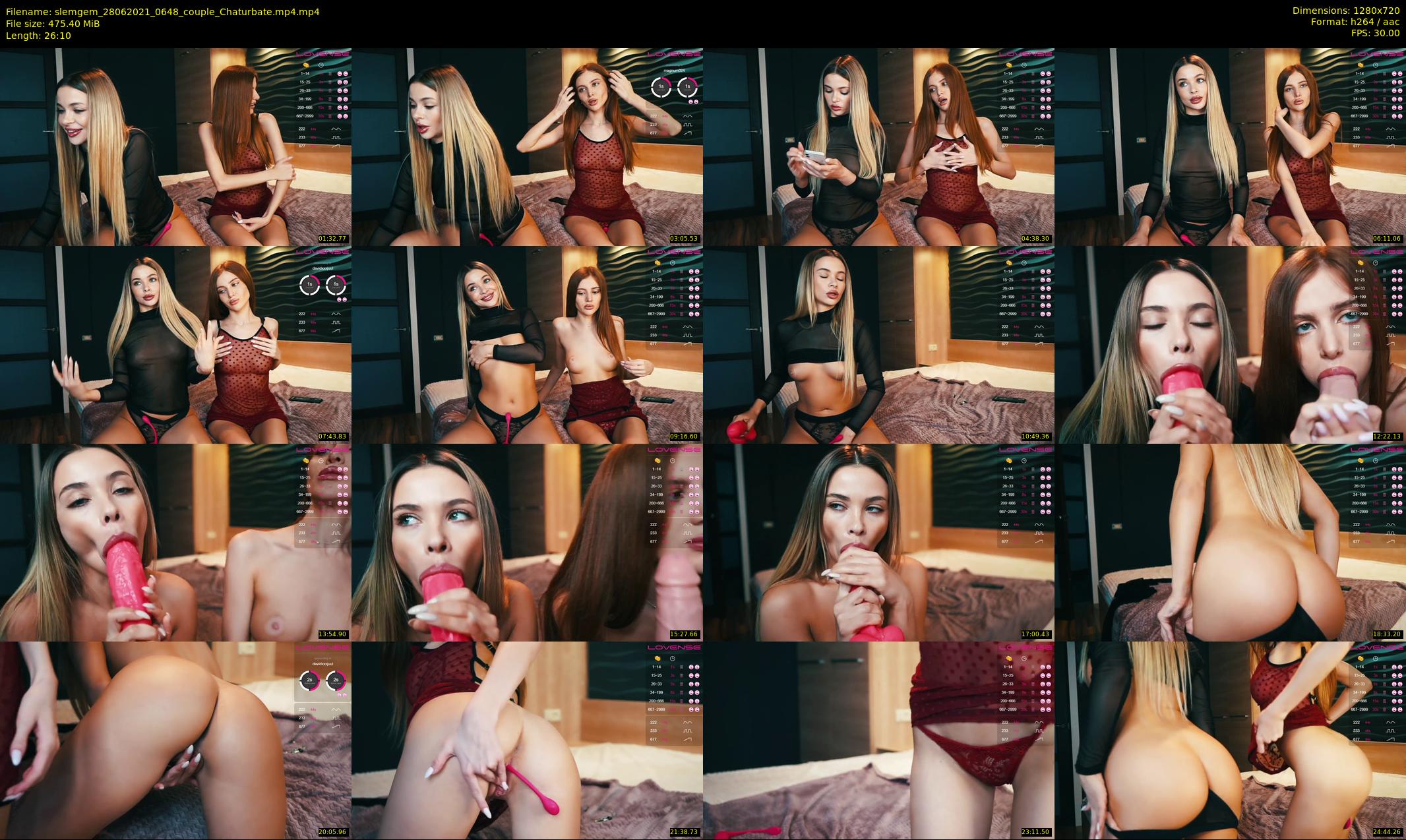 slemgem — 27 minute Chaturbate couple cam show recording, 720p, Jun 28, 2021