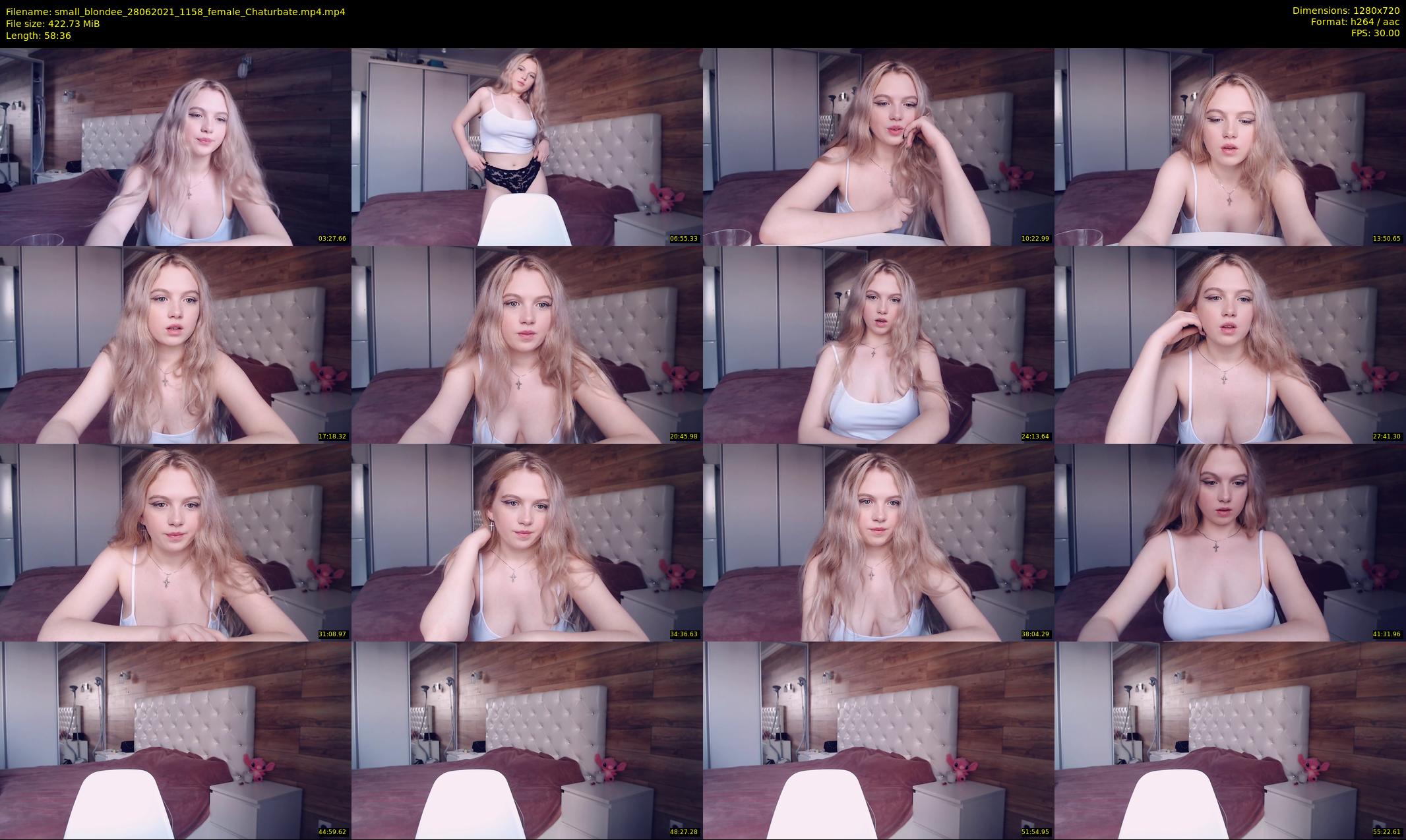 small_blondee — 59 minute Chaturbate female cam show recording, 720p, Jun 28, 2021