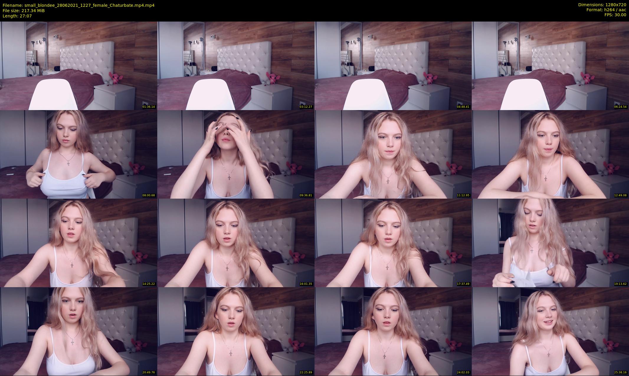 small_blondee — 28 minute Chaturbate female cam show recording, 720p, Jun 28, 2021