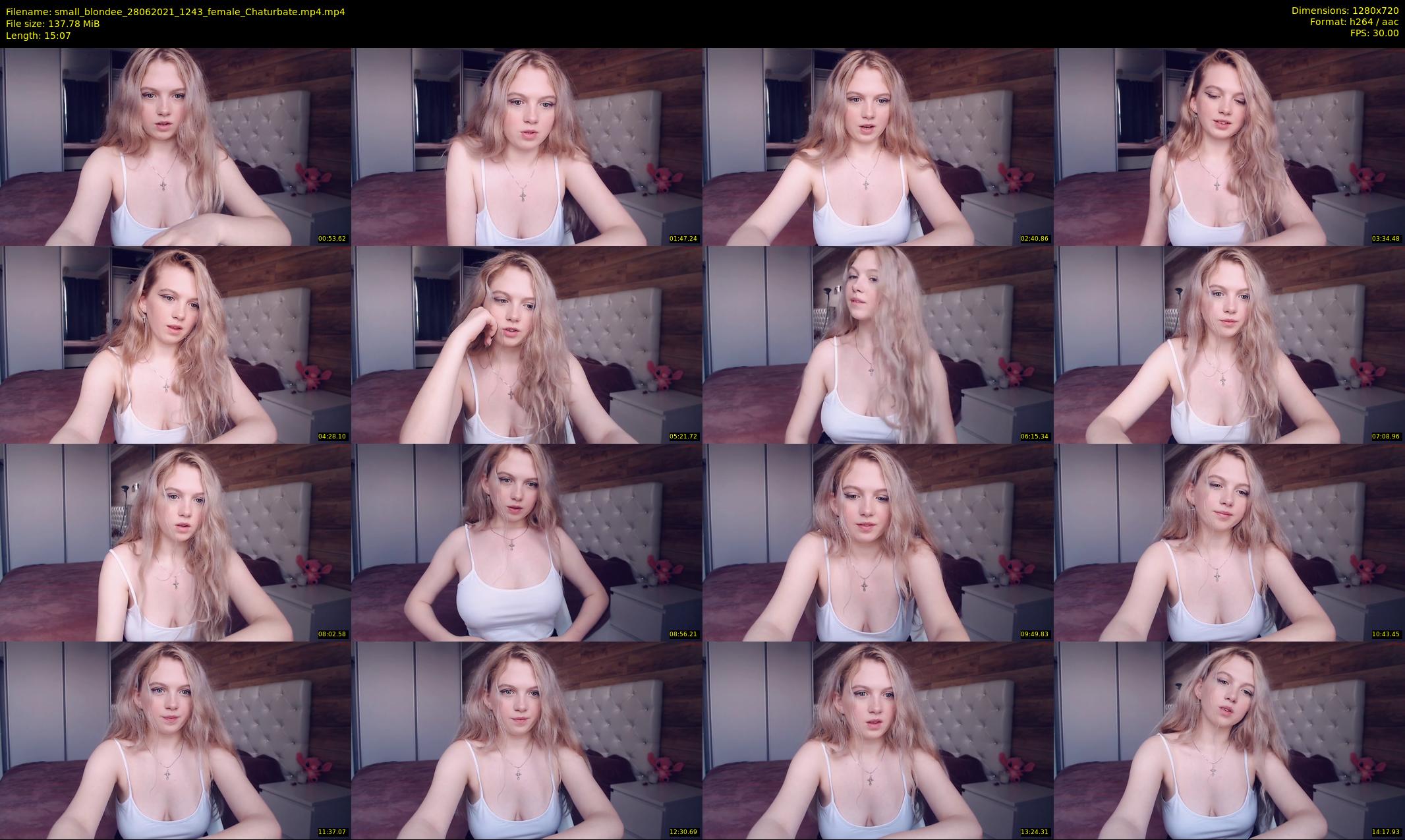 small_blondee — 16 minute Chaturbate female cam show recording, 720p, Jun 28, 2021