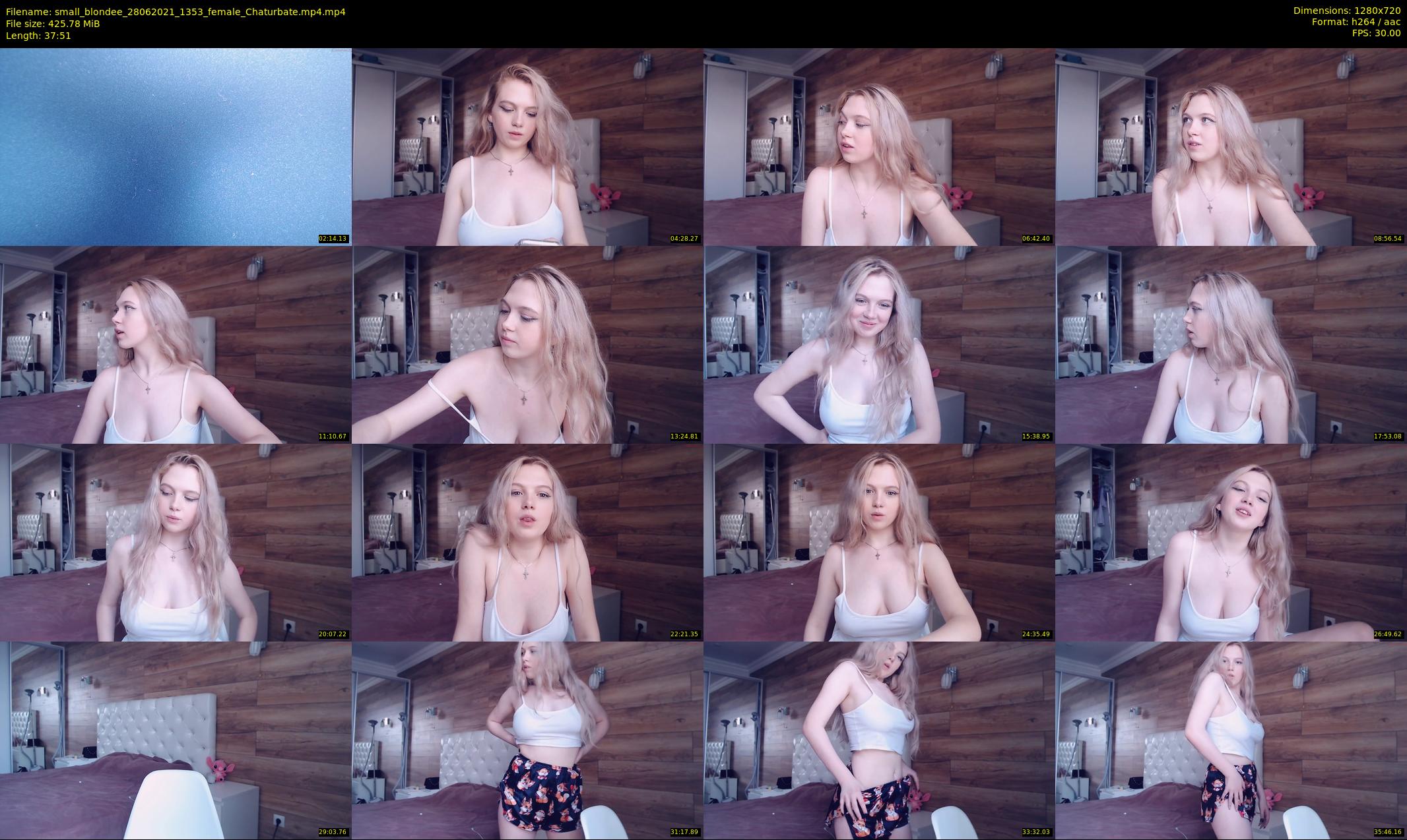 small_blondee — 38 minute Chaturbate female cam show recording, 720p, Jun 28, 2021
