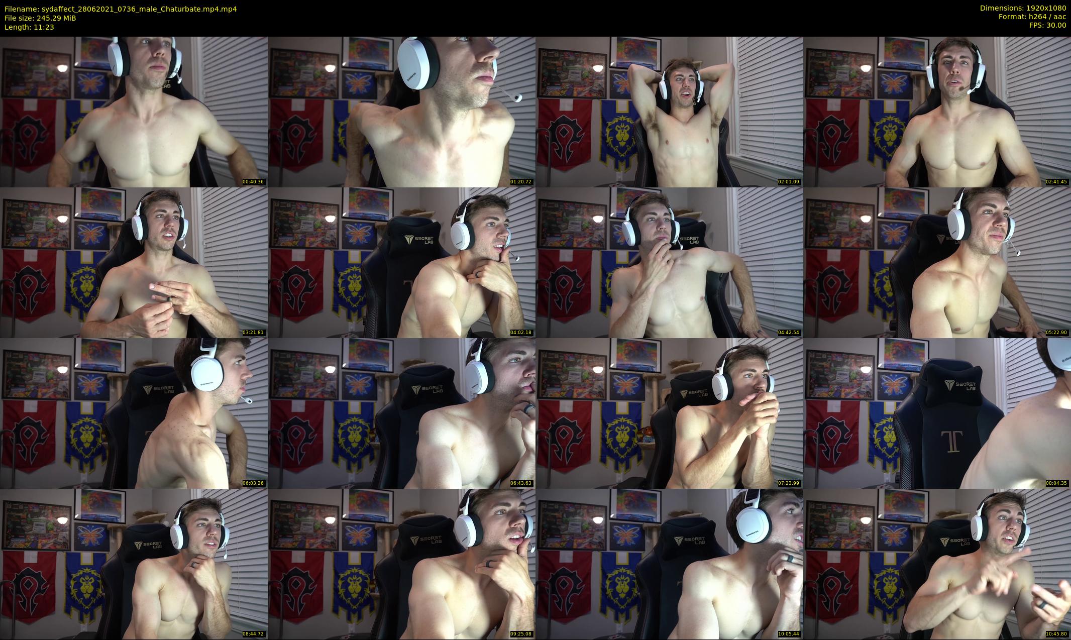 sydaffect — 12 minute Chaturbate male cam show recording, 1080p, Jun 28, 2021