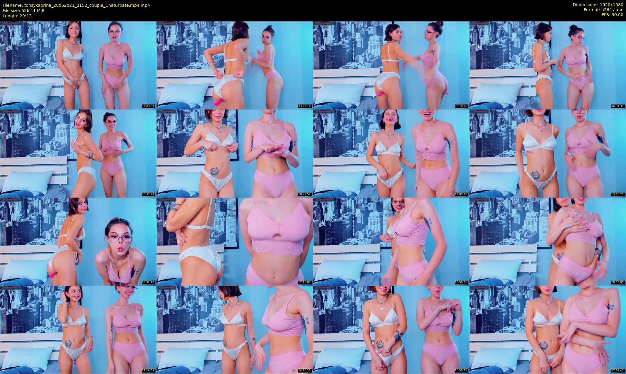 tonsykaprina — 30 minute Chaturbate couple cam show recording, 1080p, Jun 28, 2021