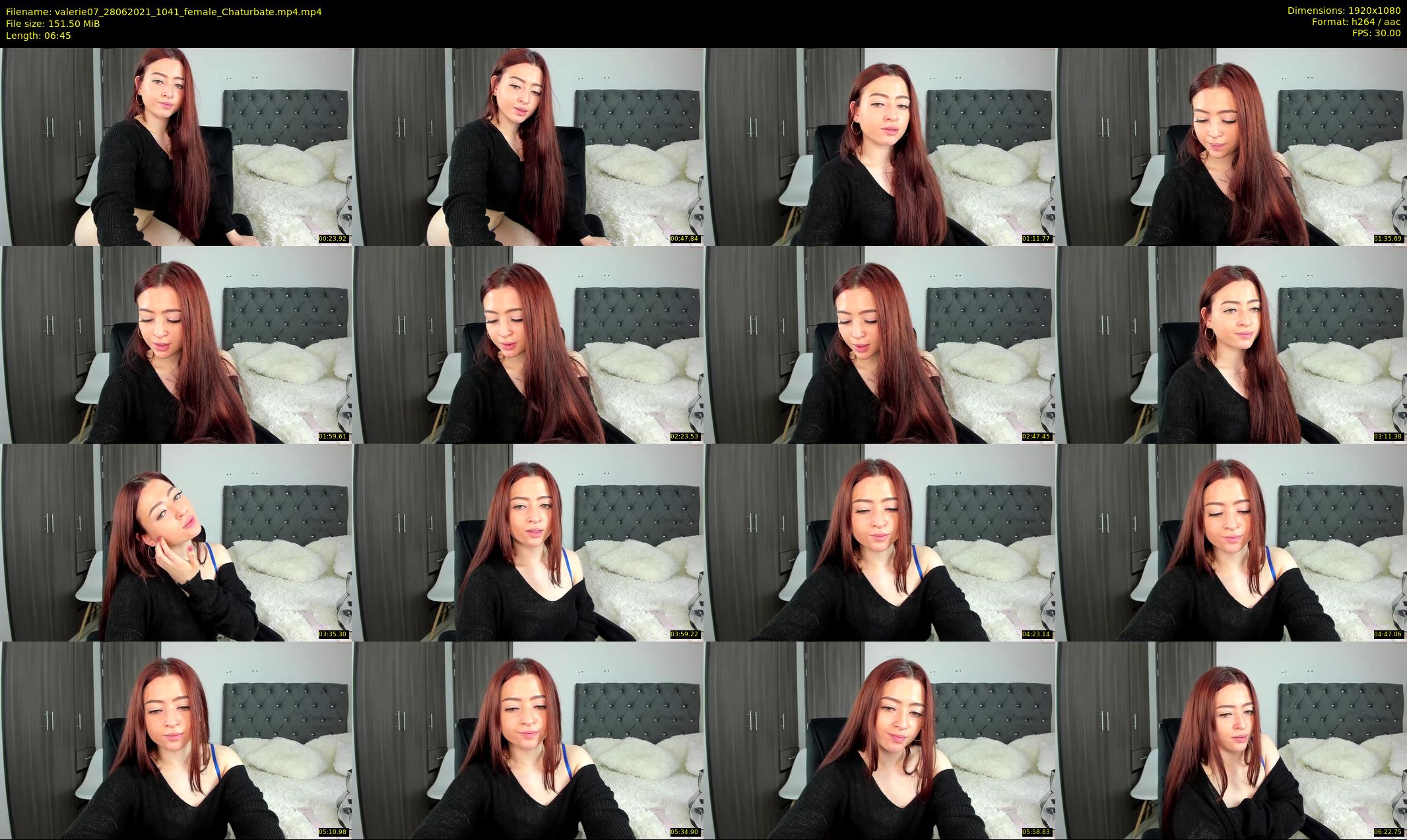 valerie07 — 7 minute Chaturbate female cam show recording, 1080p, Jun 28, 2021