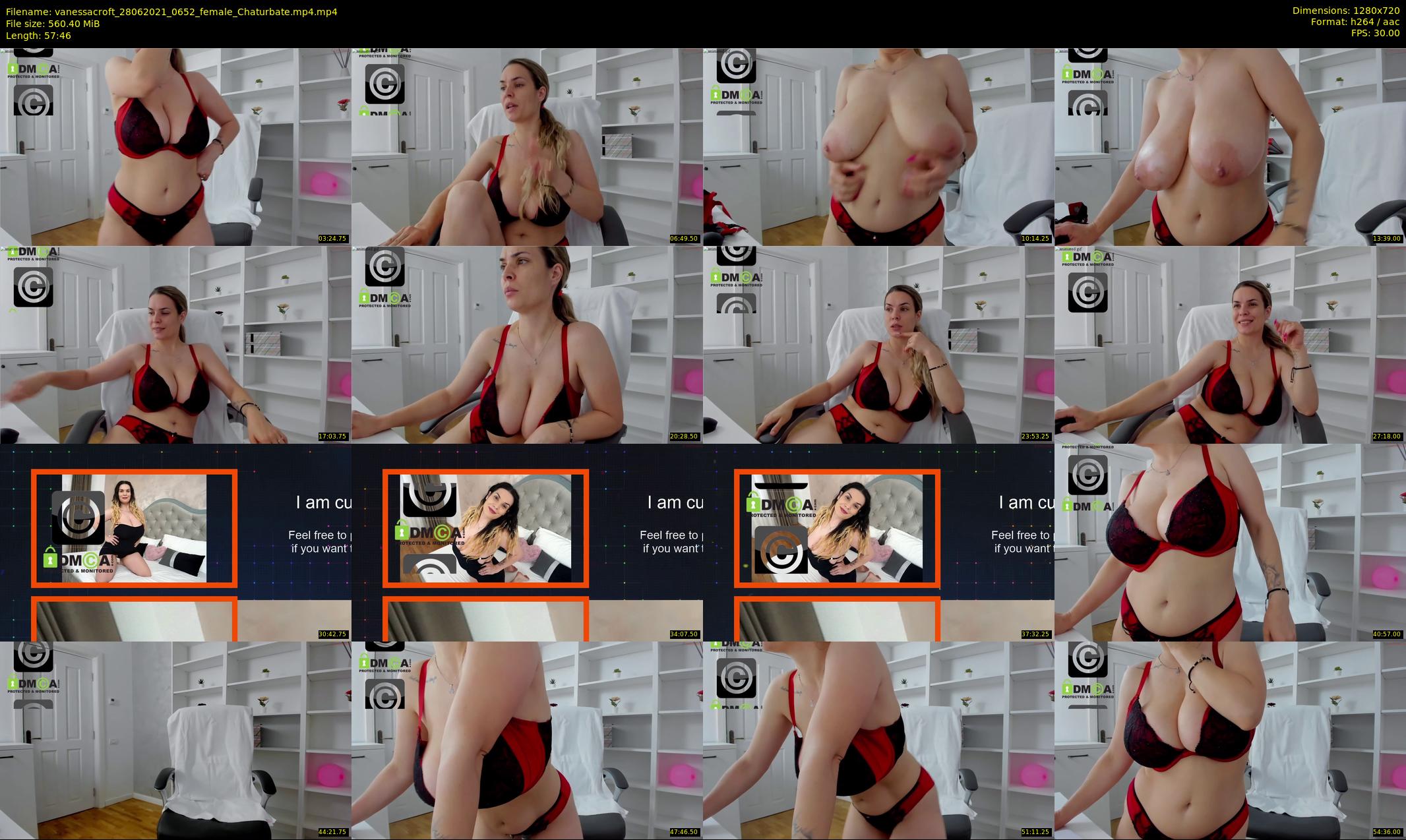 vanessacroft — 58 minute Chaturbate female cam show recording, 720p, Jun 28, 2021