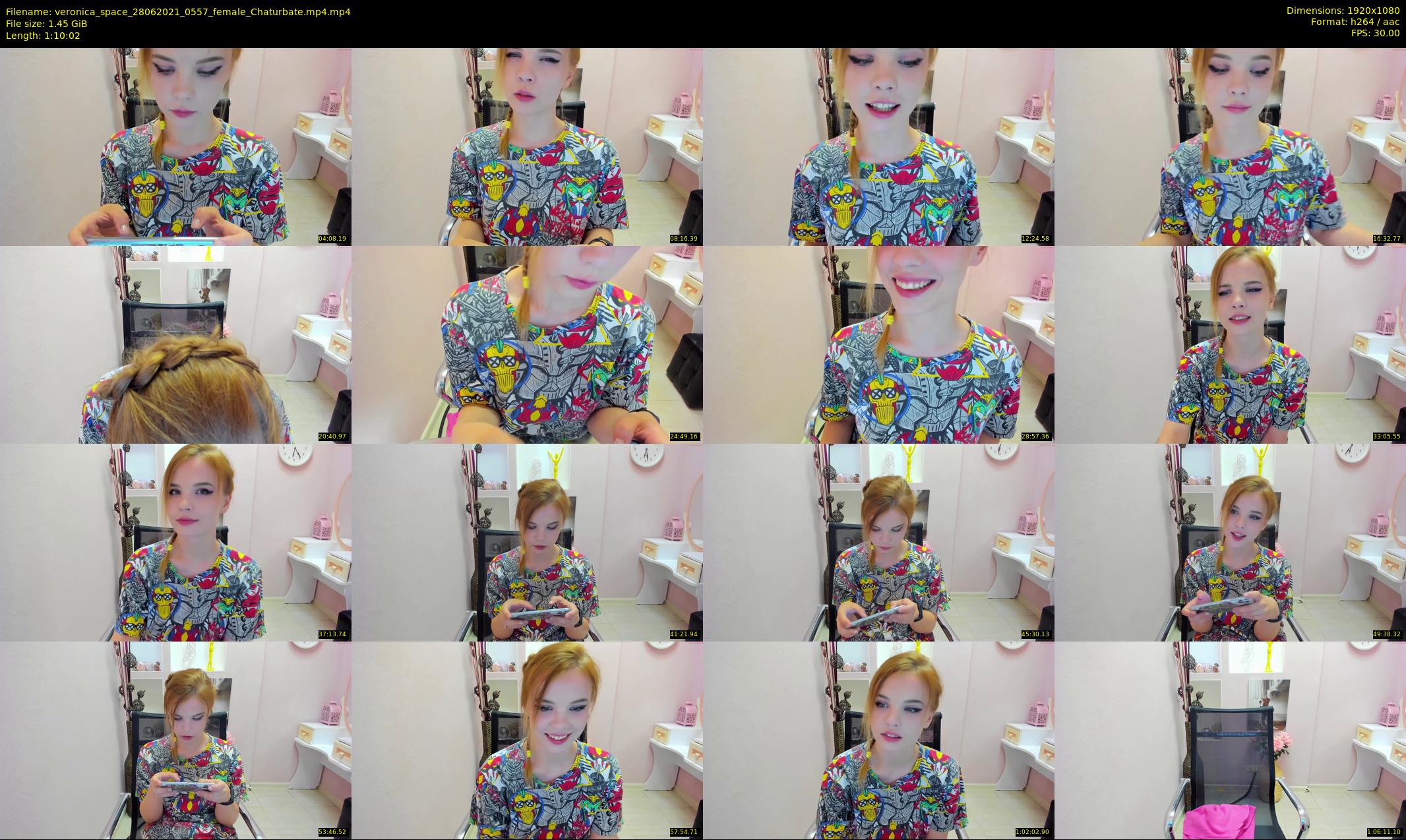 veronica_space — 71 minute Chaturbate female cam show recording, 1080p, Jun 28, 2021