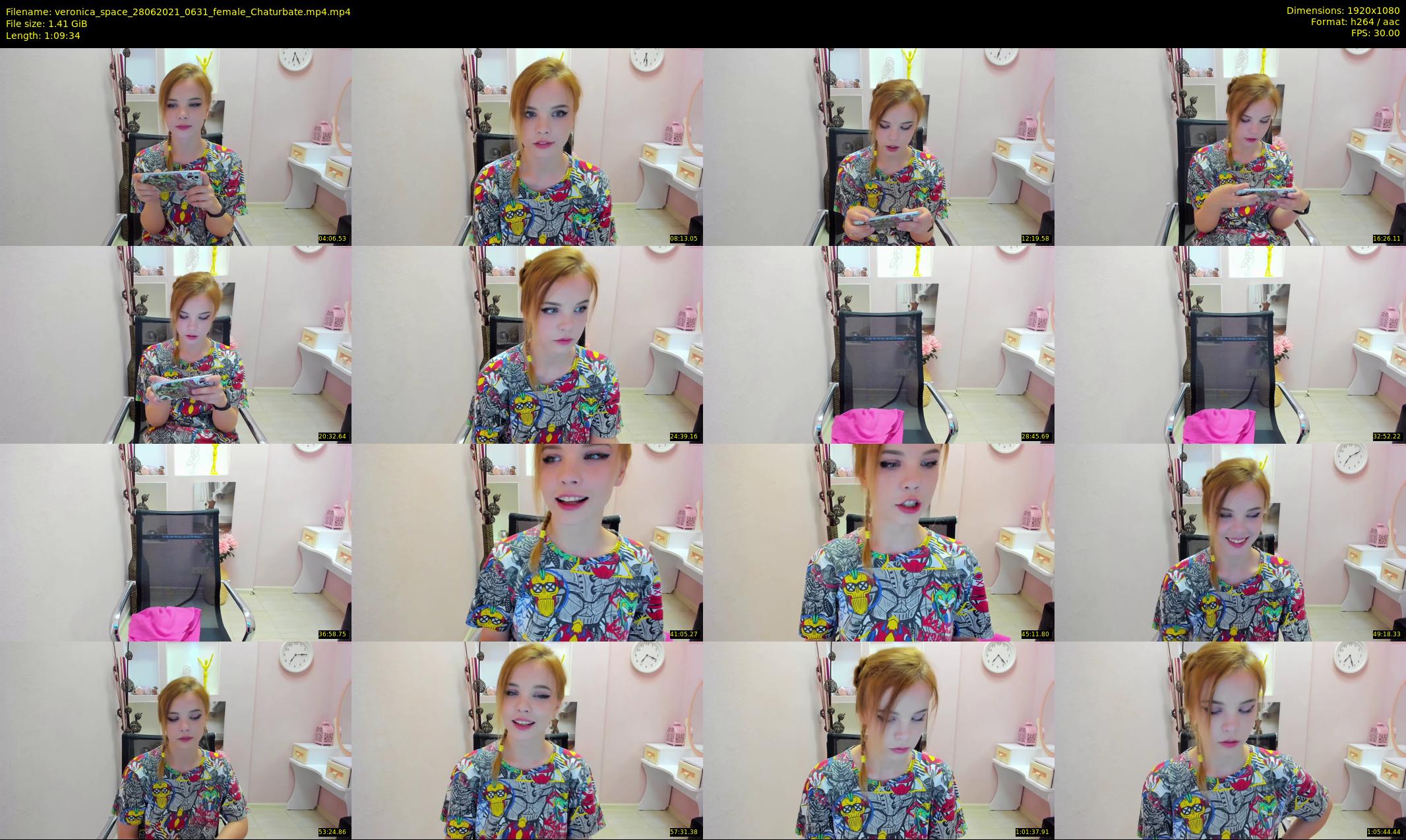 veronica_space — 70 minute Chaturbate female cam show recording, 1080p, Jun 28, 2021