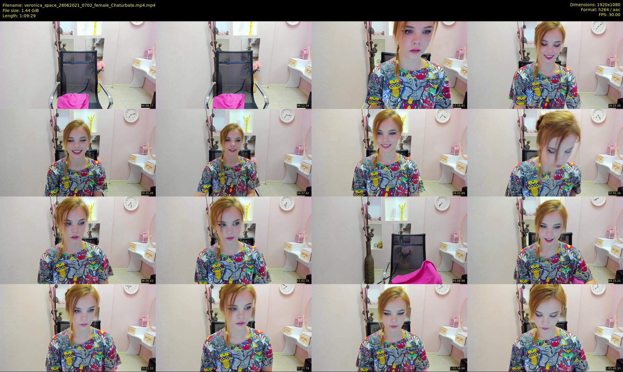 veronica_space — 70 minute Chaturbate female cam show recording, 1080p, Jun 28, 2021